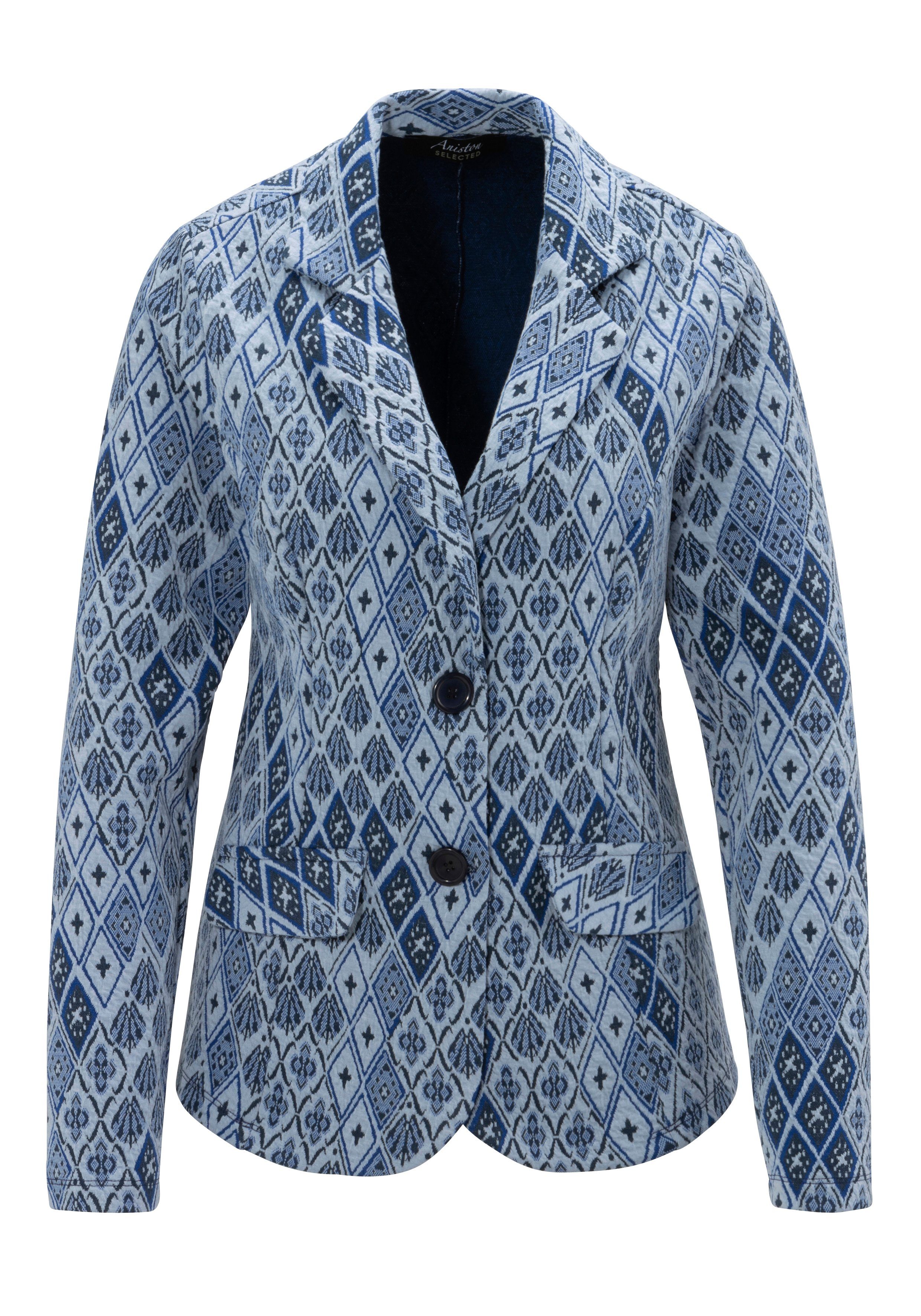 Aniston SELECTED Korte blazer van gestructureerd jacquard