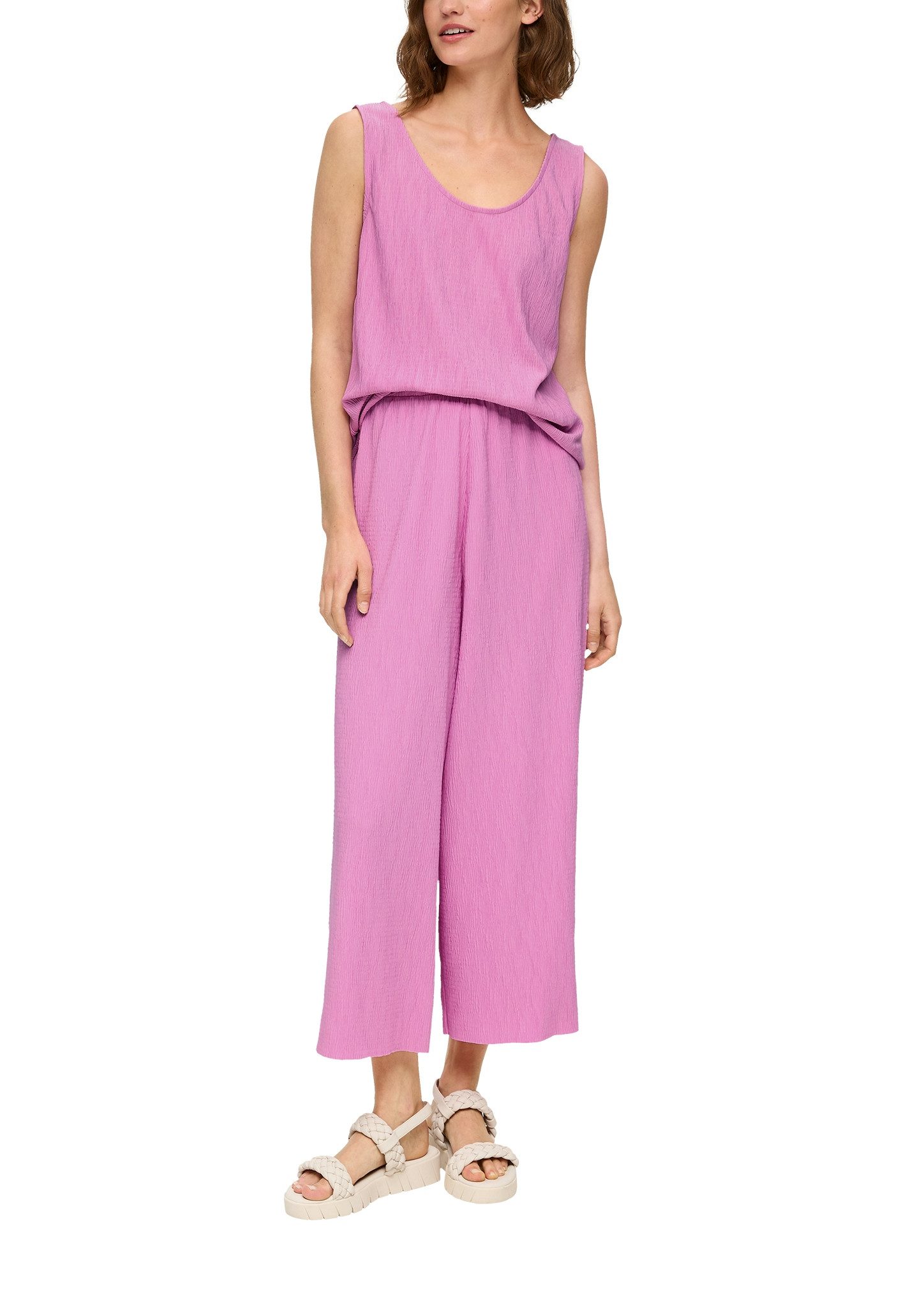 s.Oliver Shirttop met open zoom
