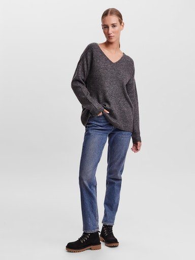 Vero Moda Trui met V-hals VMCREWLEFILE LS V-NECK BLOUSE NOOS