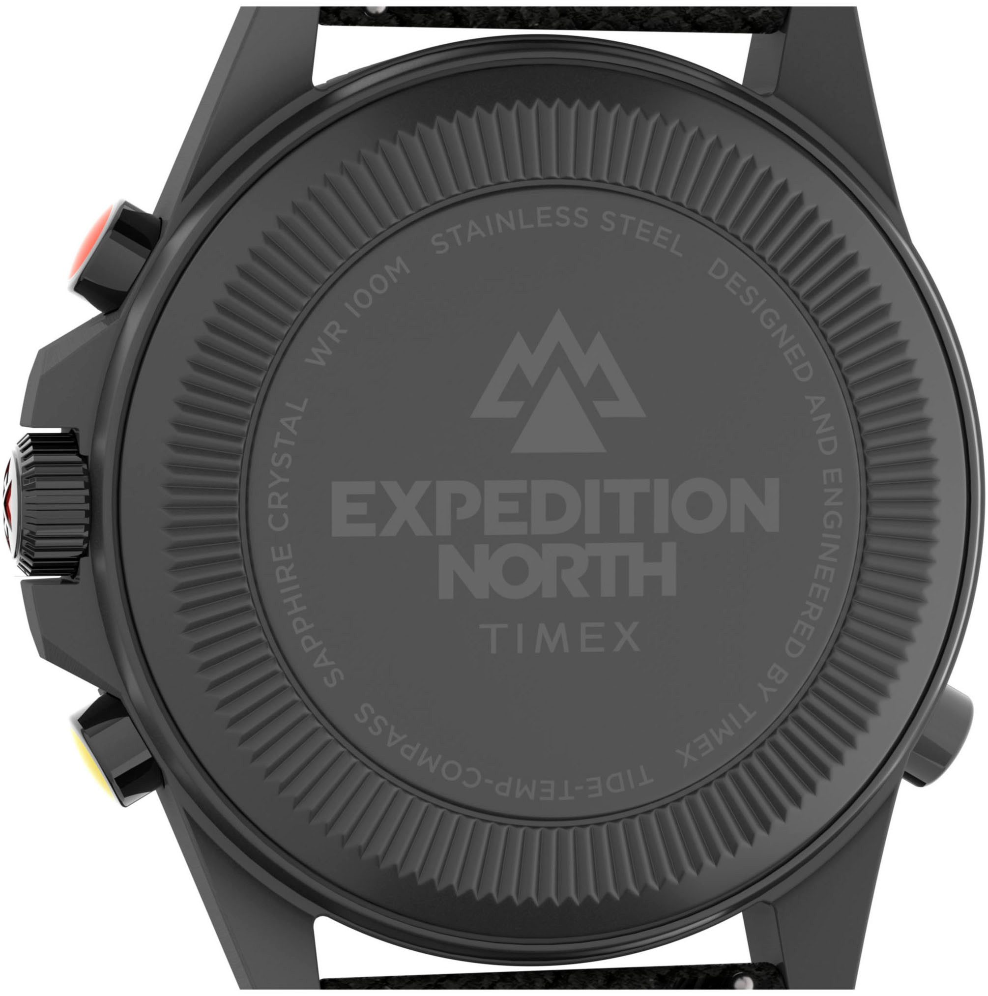 Timex Kwartshorloge TIDE/TEMP/COMPASS Horloge, herenhorloge, datum, lichtgevende wijzers, saffierglas, textielband