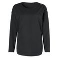 classic basics shirt met lange mouwen shirt (1-delig) zwart