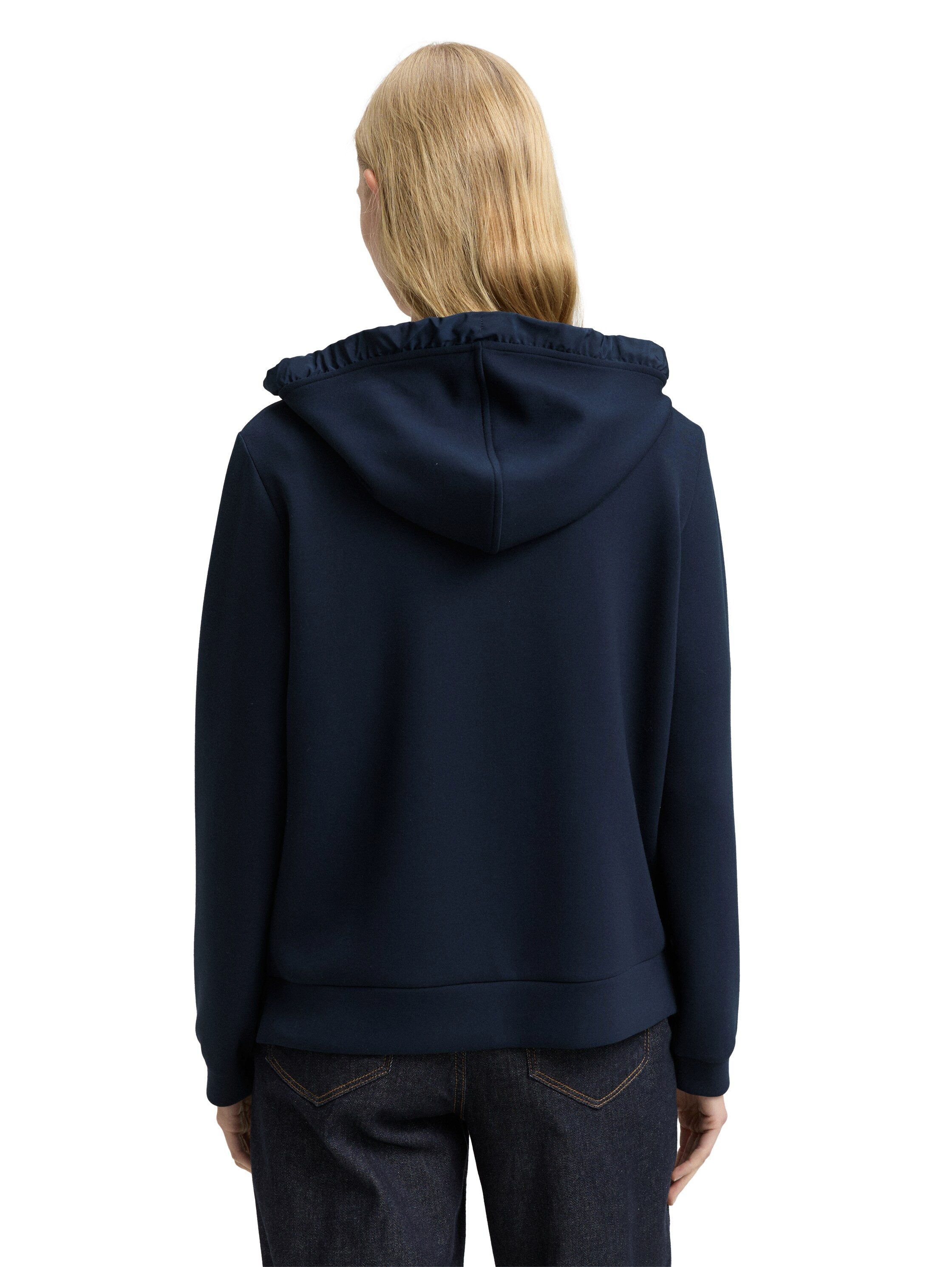 Tom Tailor Capuchonsweatvest met viscose en stretch