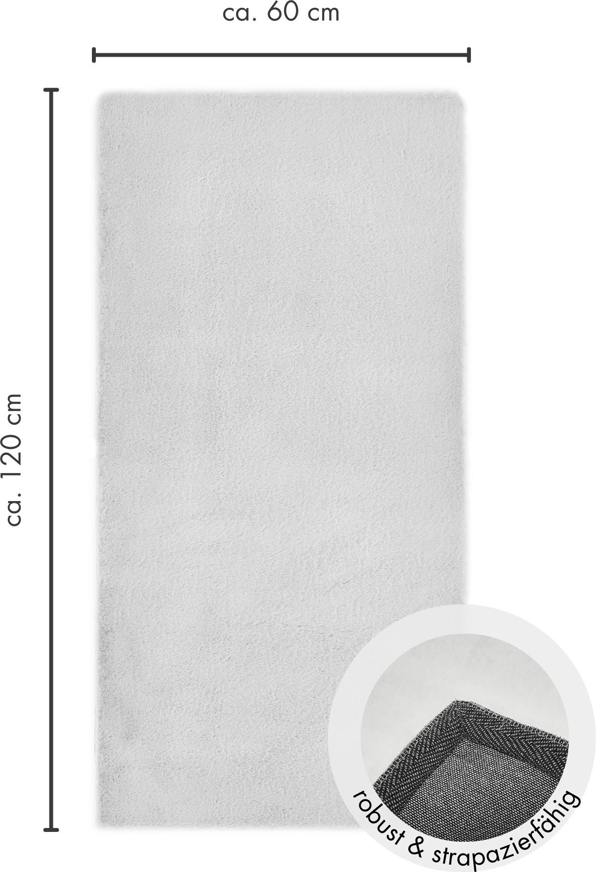 LUXOR living Vachtvloerkleed NOVARA Imitatiebont, voelt als konijnenbont, bijzonder zachte, hoge pool