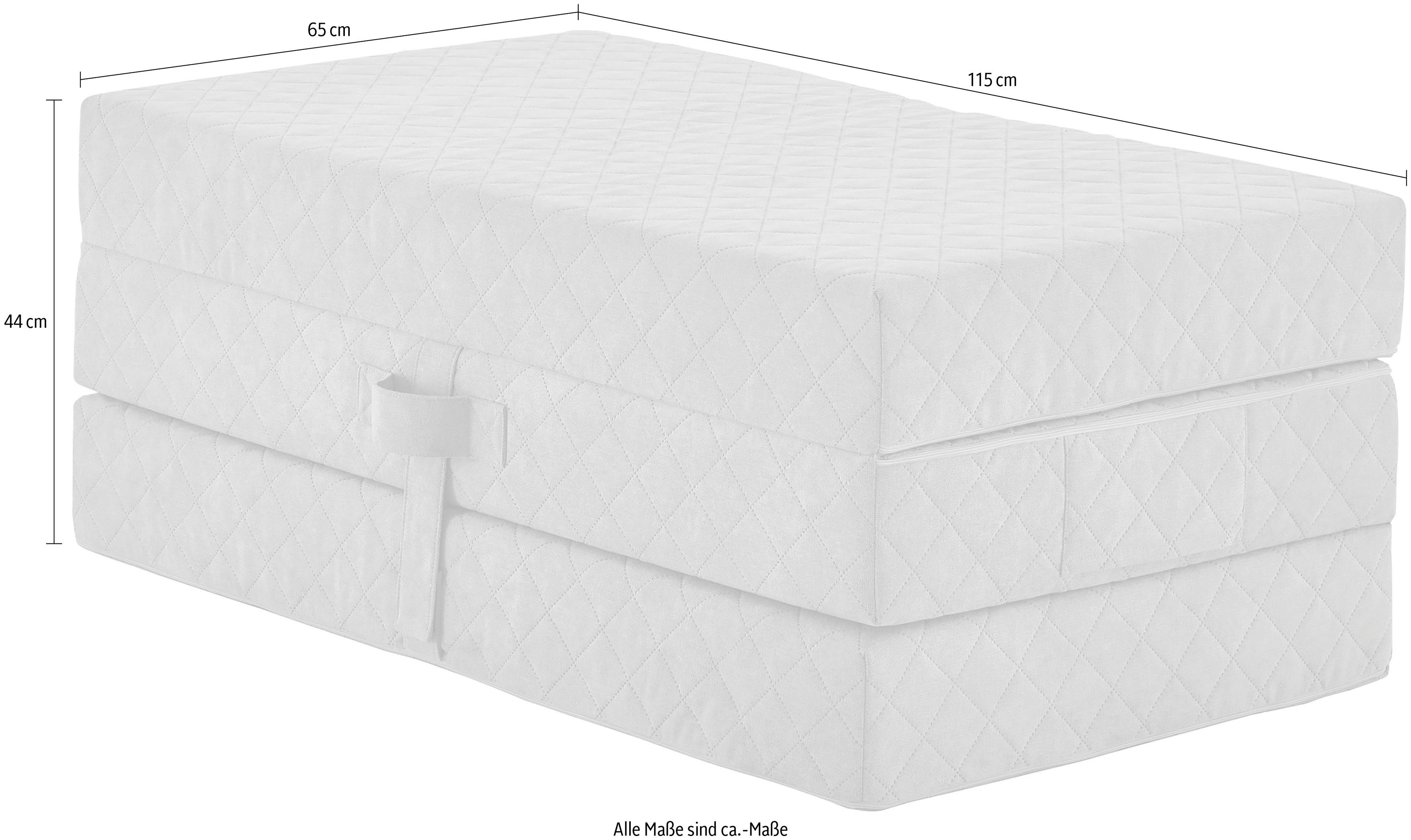 ATLANTIC home collection Fauteuil LENNY Fauteuil als opvouwbaar matras met slaapfunctie