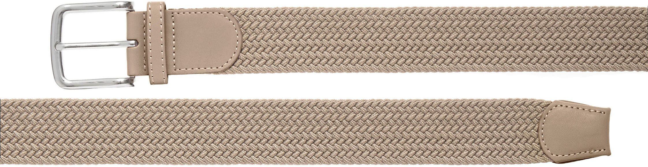 Lascana Heupriem Gevlochten riem elastische riem, shaping-effect, broekriem, jeansriem vegan