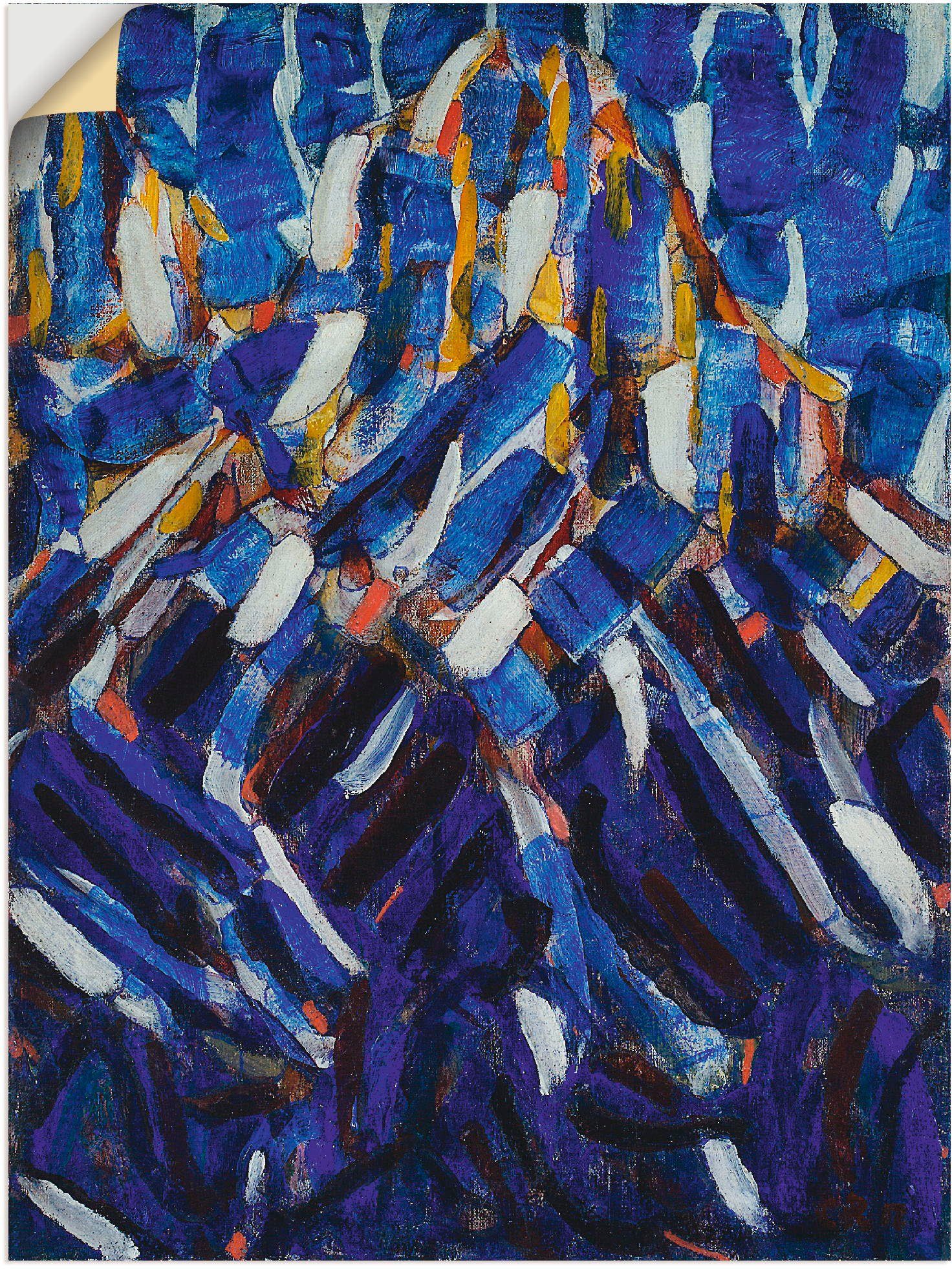 Artland Artprint Abstractie (de blauwe berg). 1912 in vele afmetingen & productsoorten -artprint op linnen, poster, muursticker / wandfolie ook geschikt voor de badkamer (1 stuk)