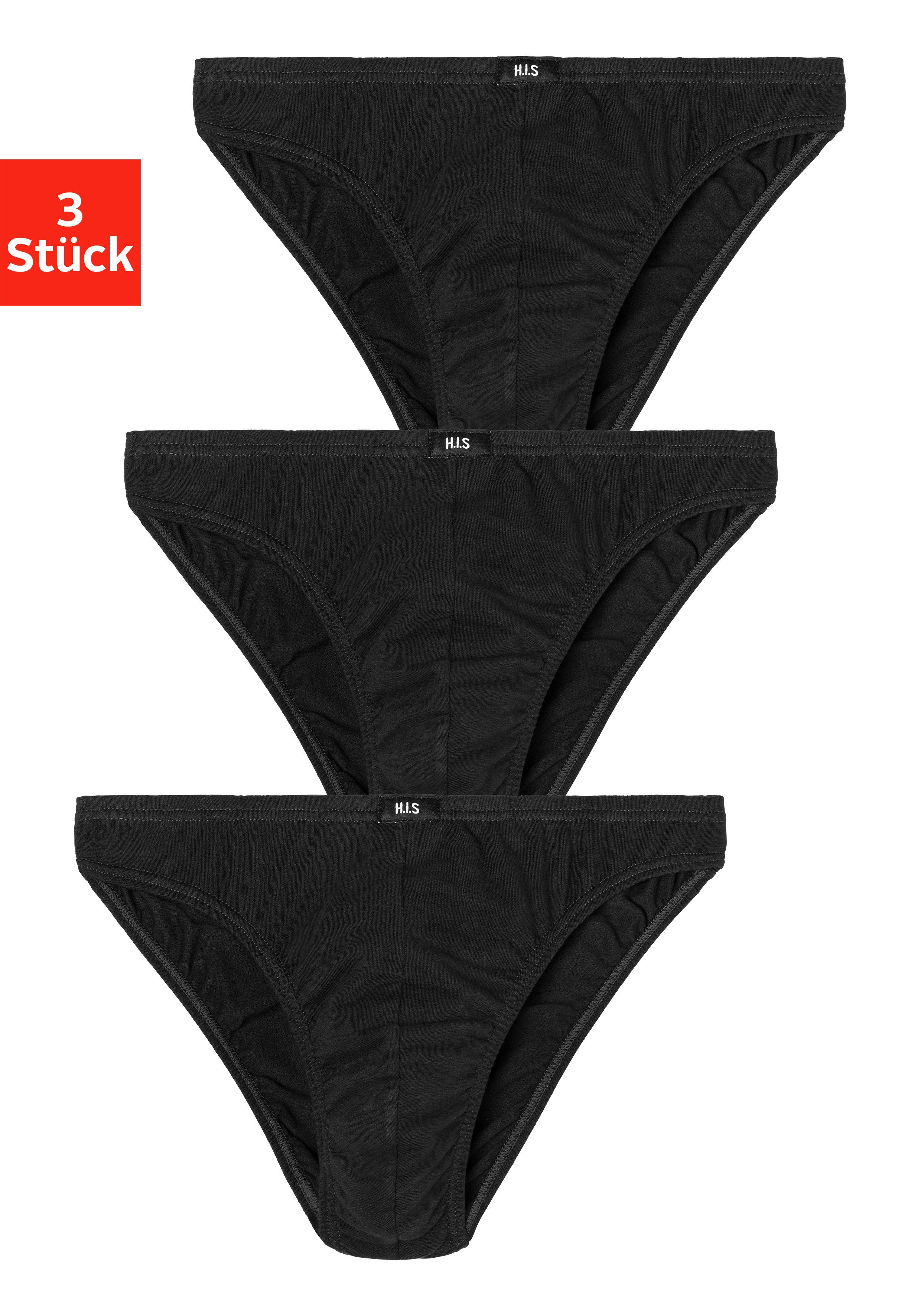 H.I.S Slip Minislip van zacht katoen-stretch (set, 3 stuks)