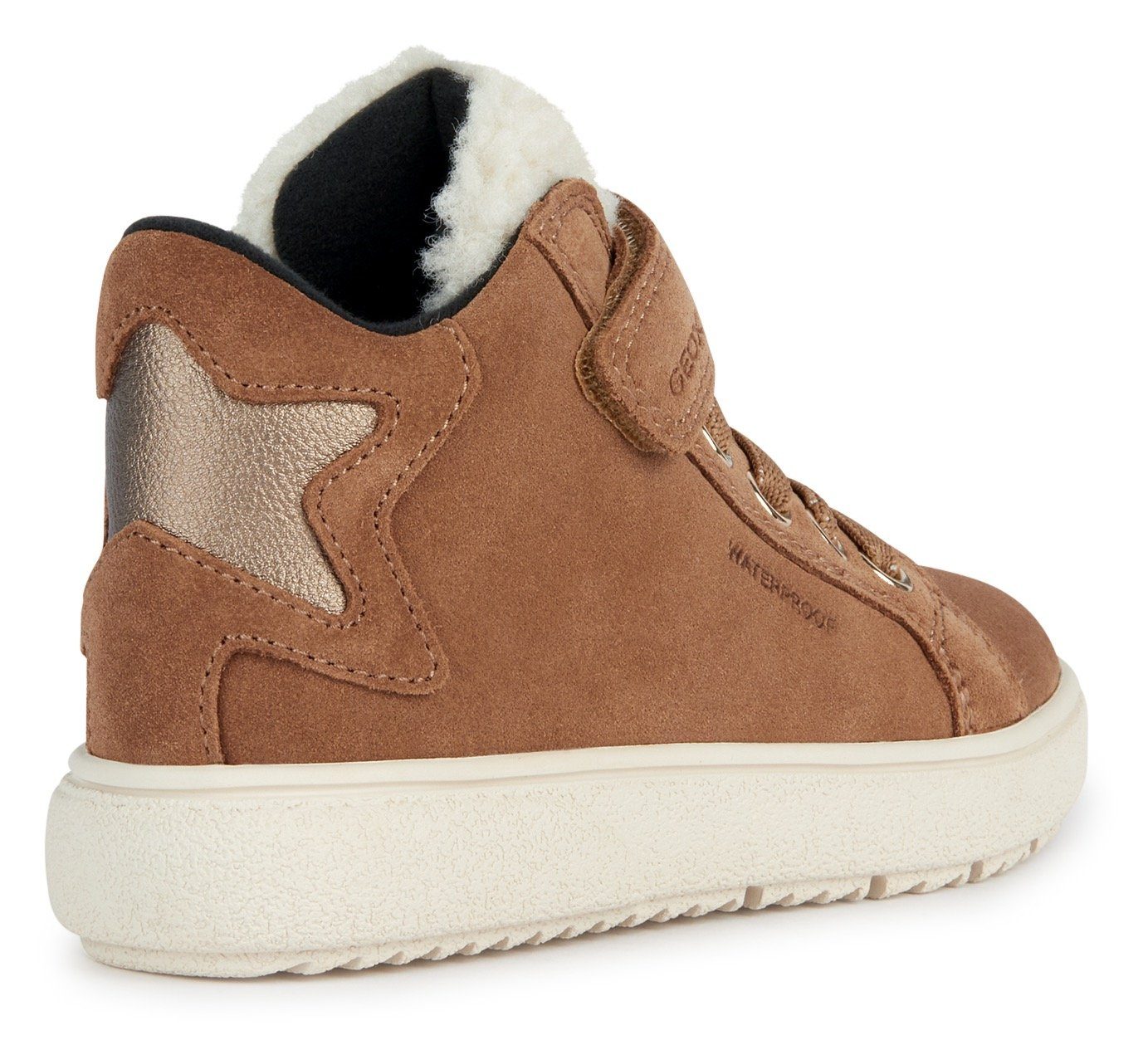 Geox Winterlaarzen J THELEVEN GIRL WPF Sneaker, kinderlaars met ster-applicatie