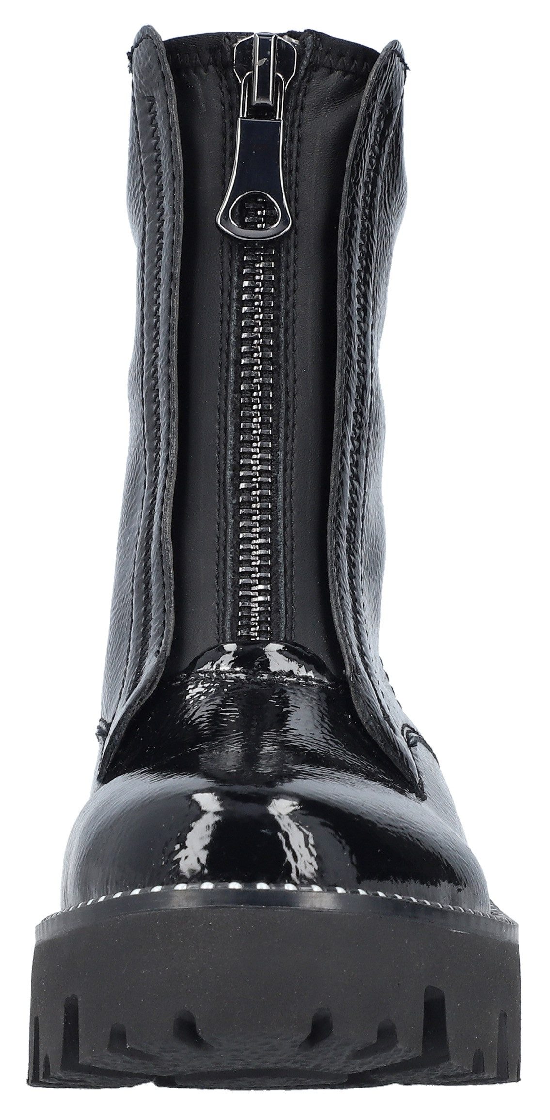 Rieker Winterlaarsjes laarzen, frontrits, profielzool, met nagels bezette rand