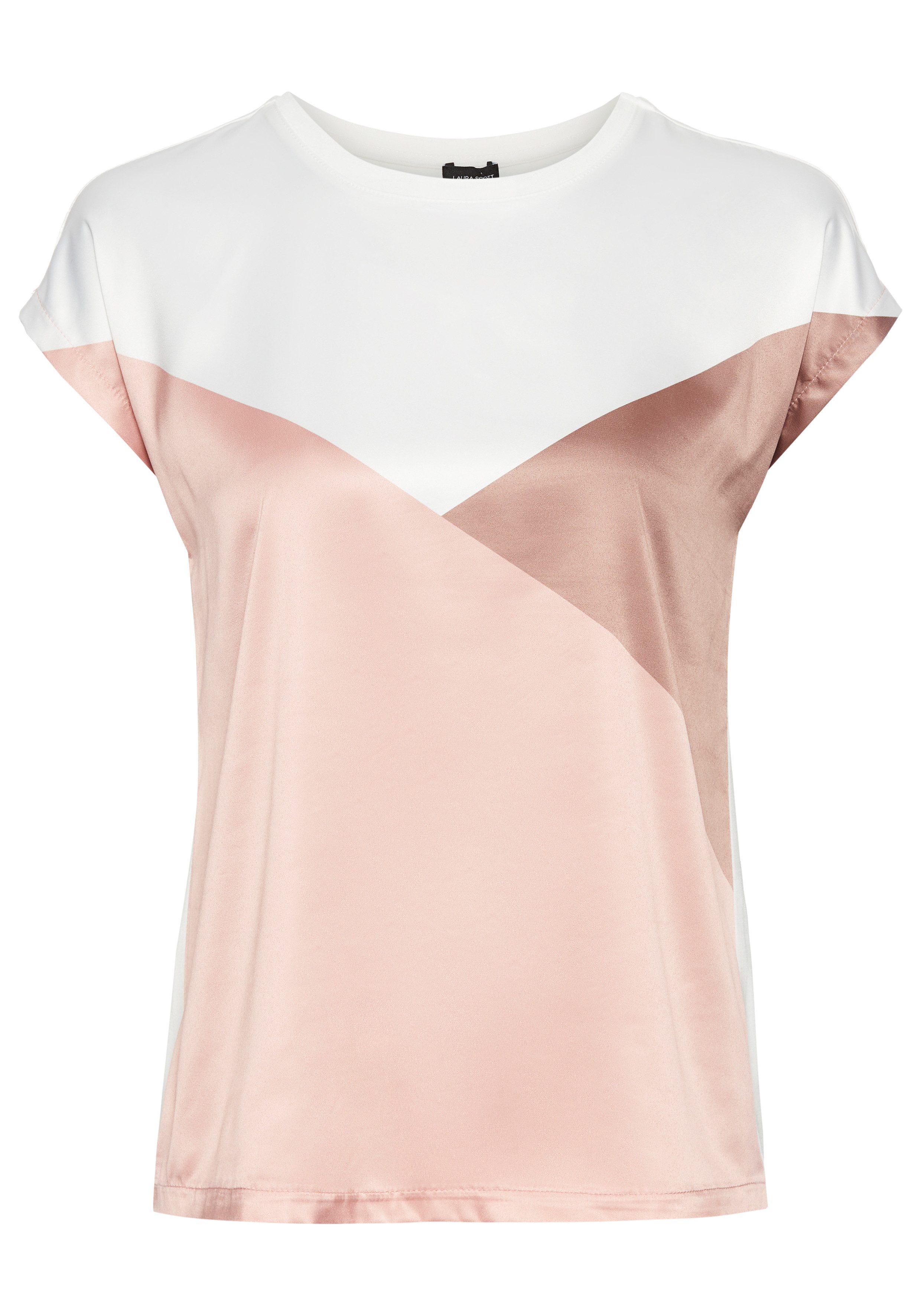 Laura Scott Shirtblouse in shirt-look met subtiele grafische ontwerp - nieuwe collectie