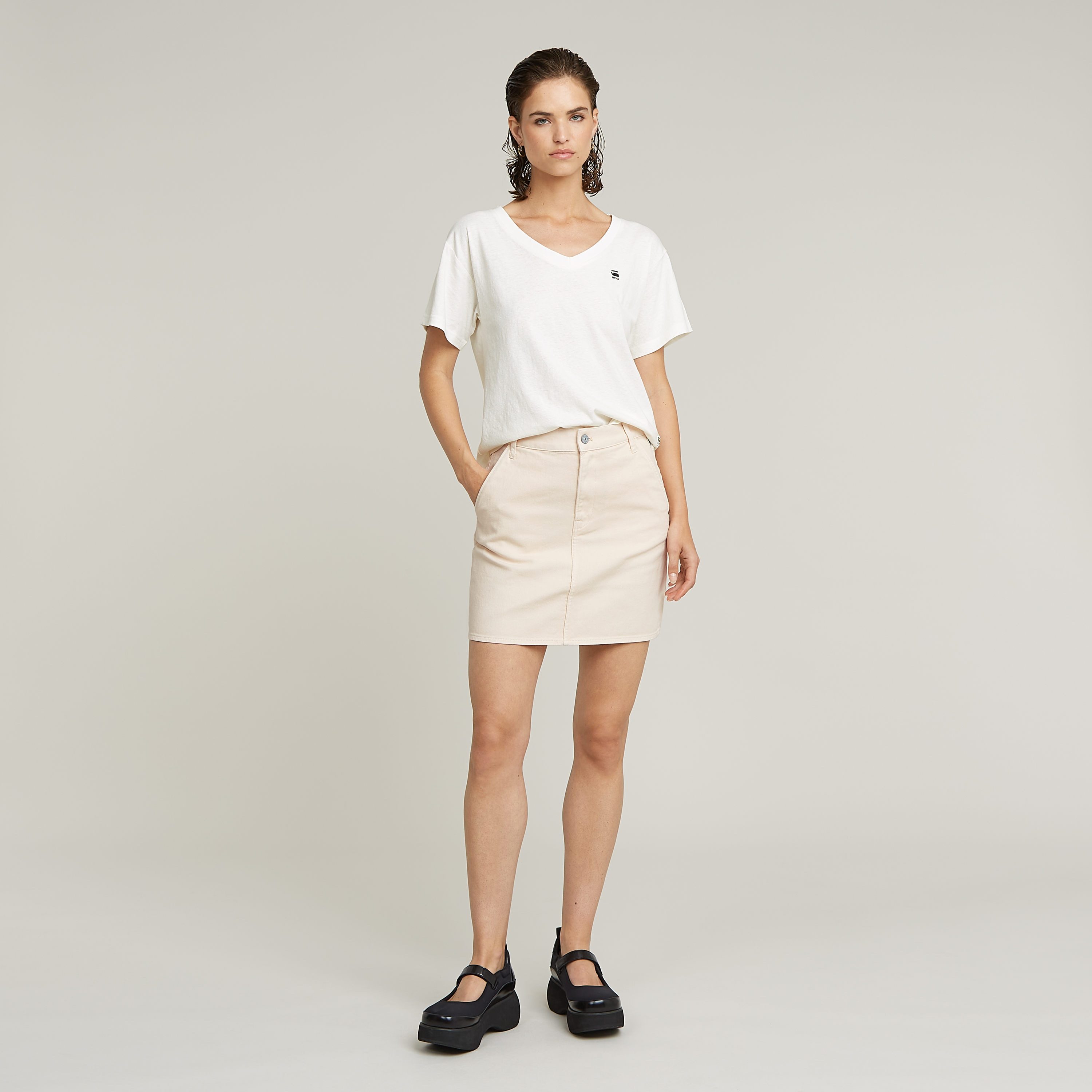G-Star RAW Shirt met V-hals Open V Relaxed