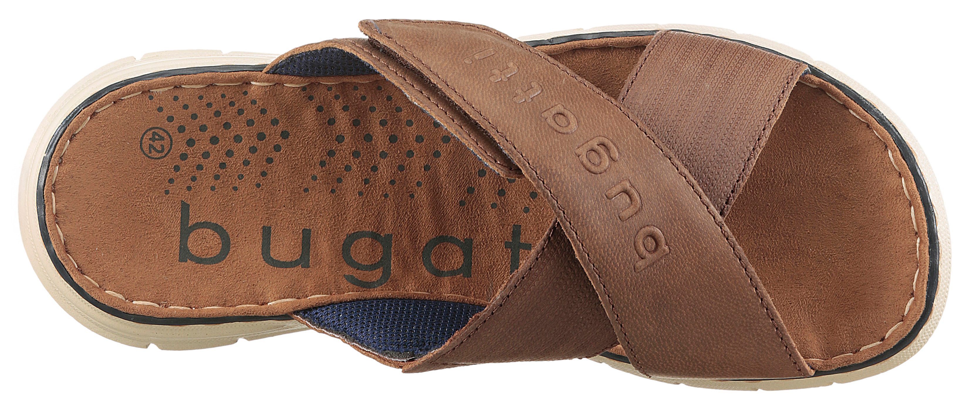 Bugatti Slippers met praktische klittenbandsluiting