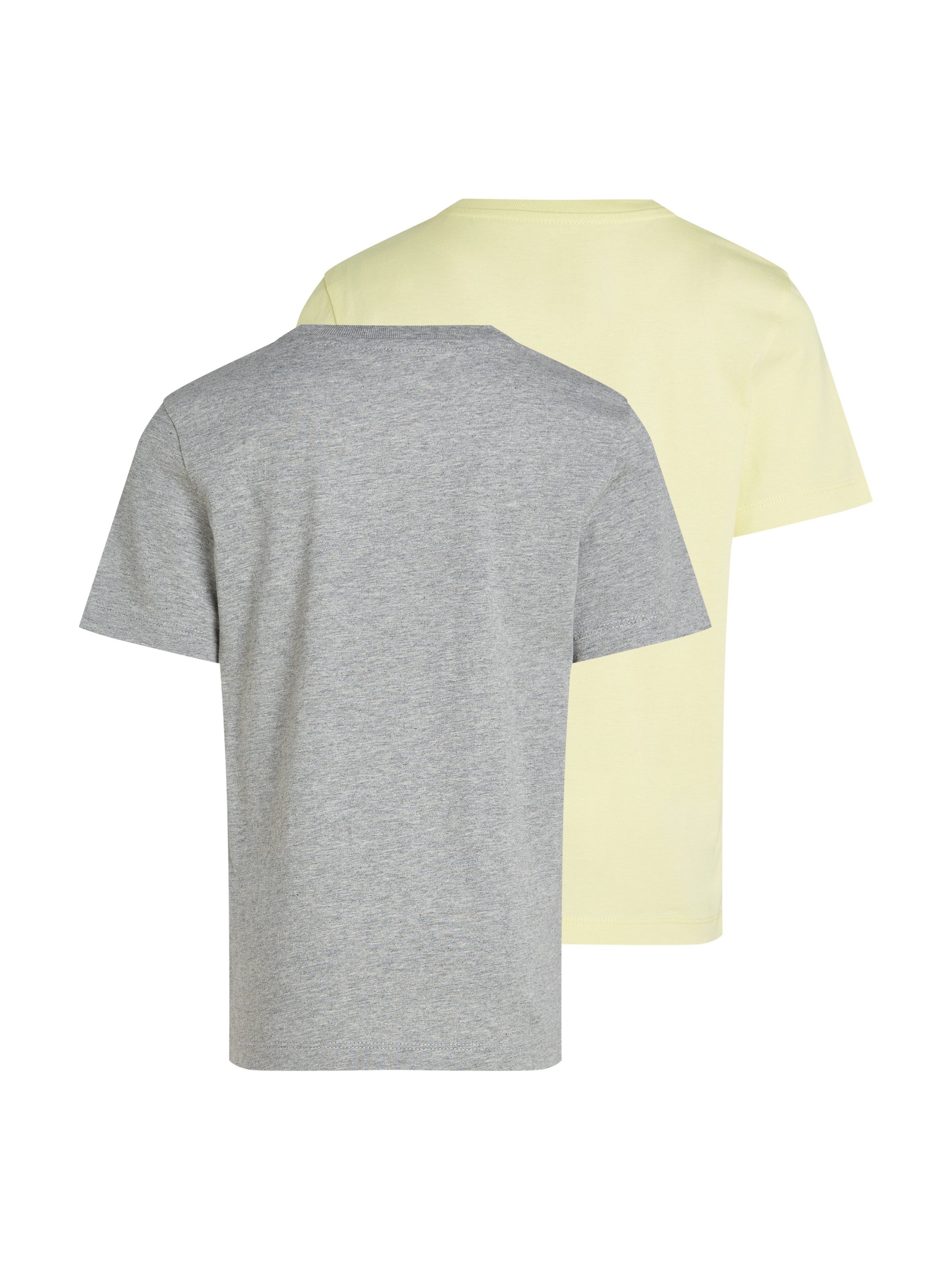 Calvin Klein T-shirt 2-PACK MONOGRAM TOP voor kinderen tot 16 jaar met logo-opdruk (2-delig)