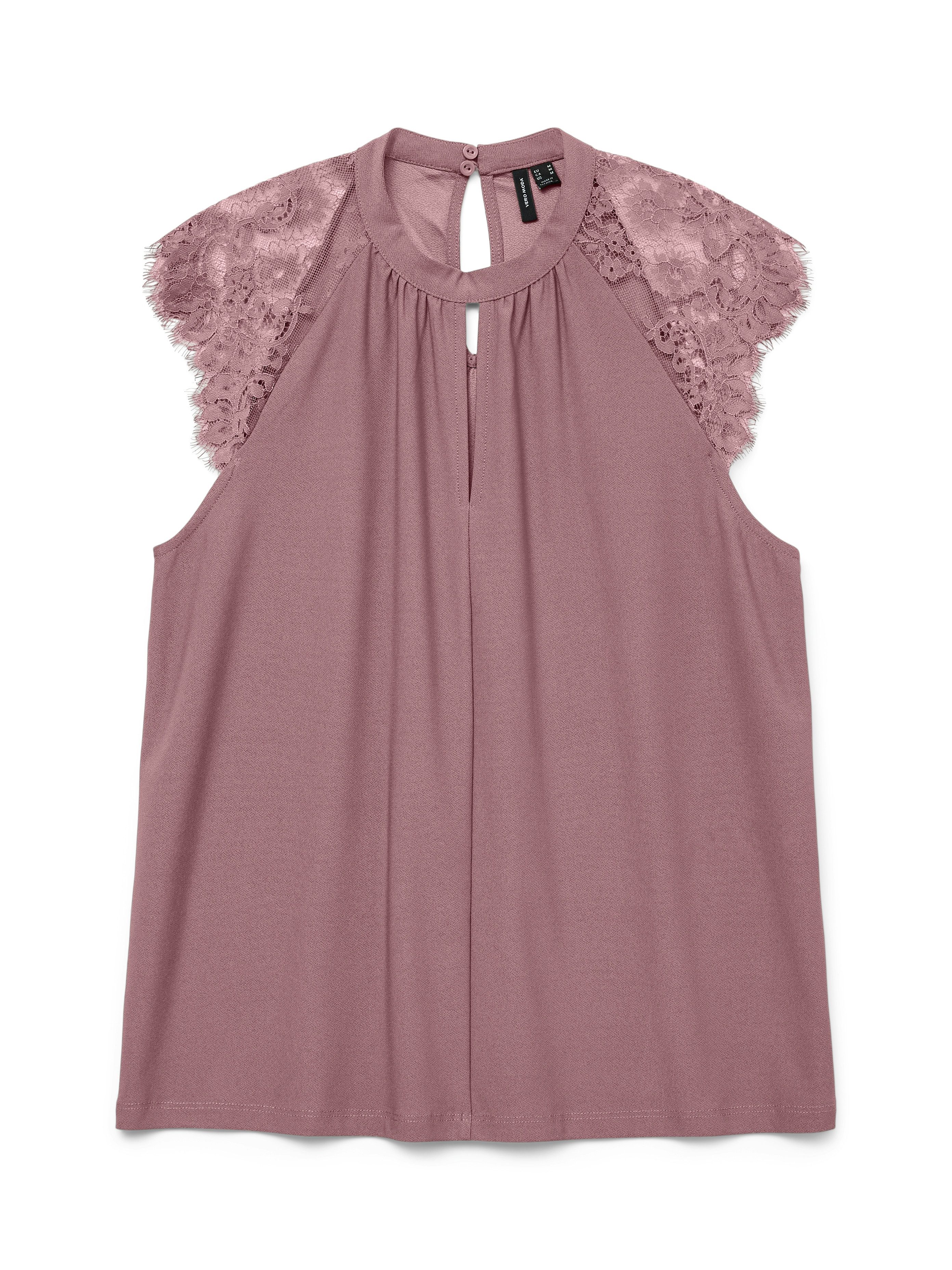 Vero Moda Kanten top VMMILLA SL LACE TEE