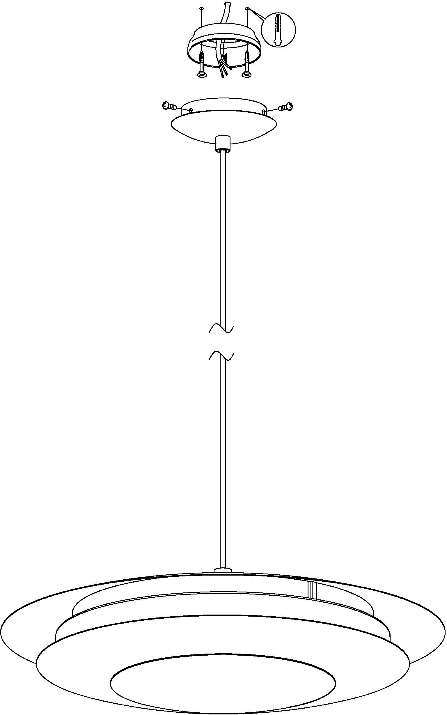 EGLO Hanglamp MONEVA-C Hanglamp, EGLO CONNECT, bediening via app + afstandsbediening (1 stuk)