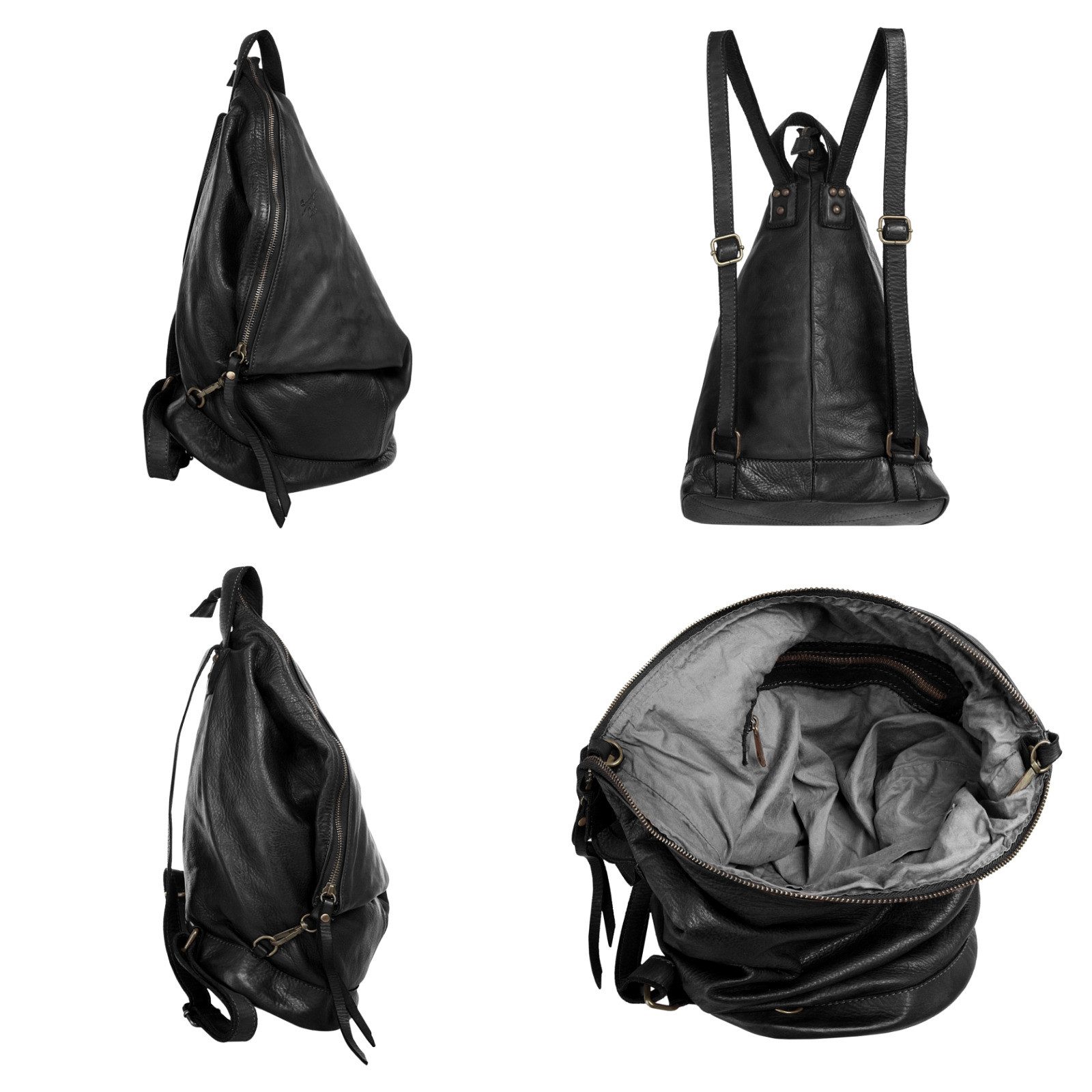 Samantha Look Rugzak echt leer, made in italy