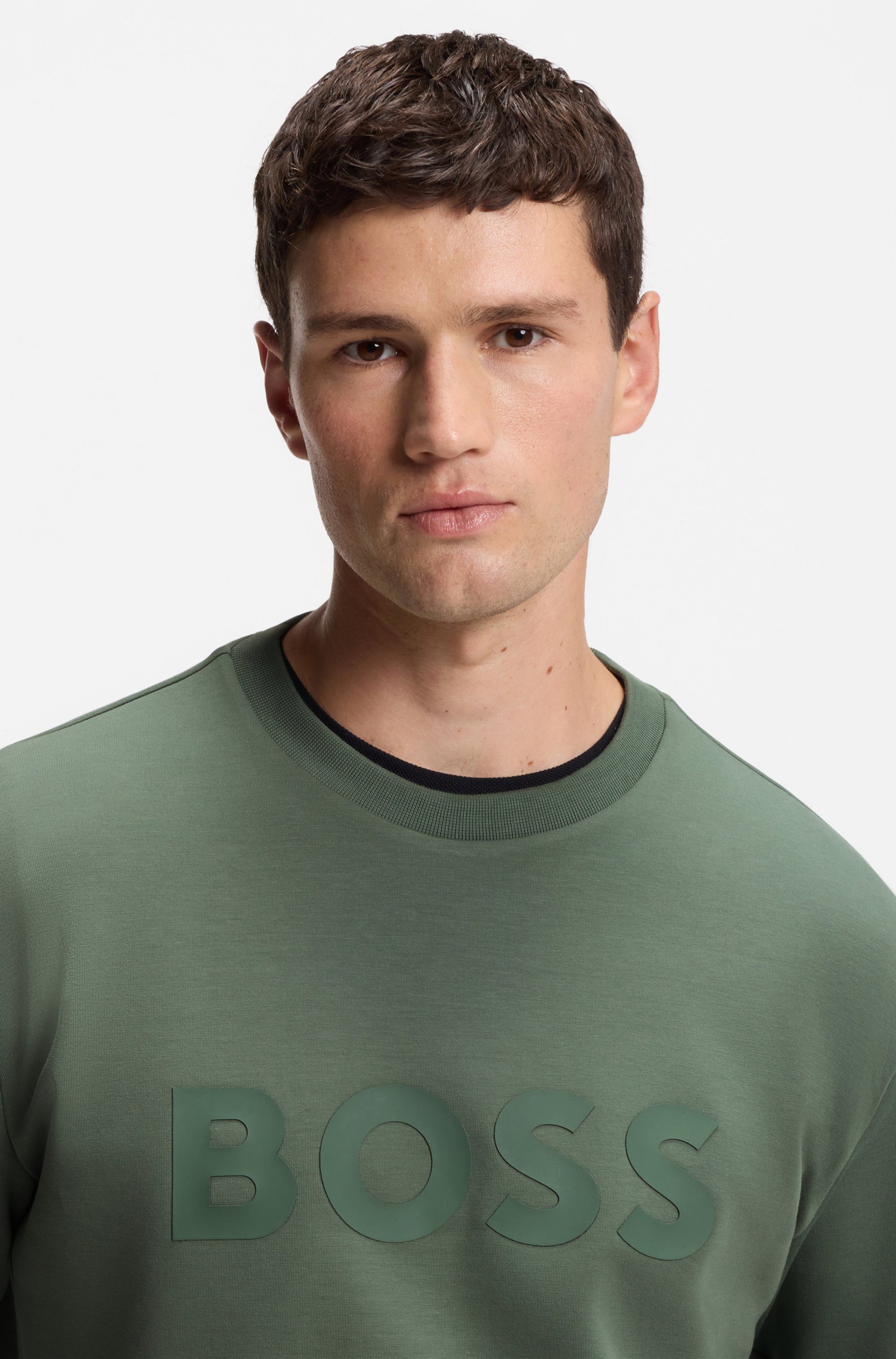 BOSS GREEN Sweatshirt Salbo met logoprint