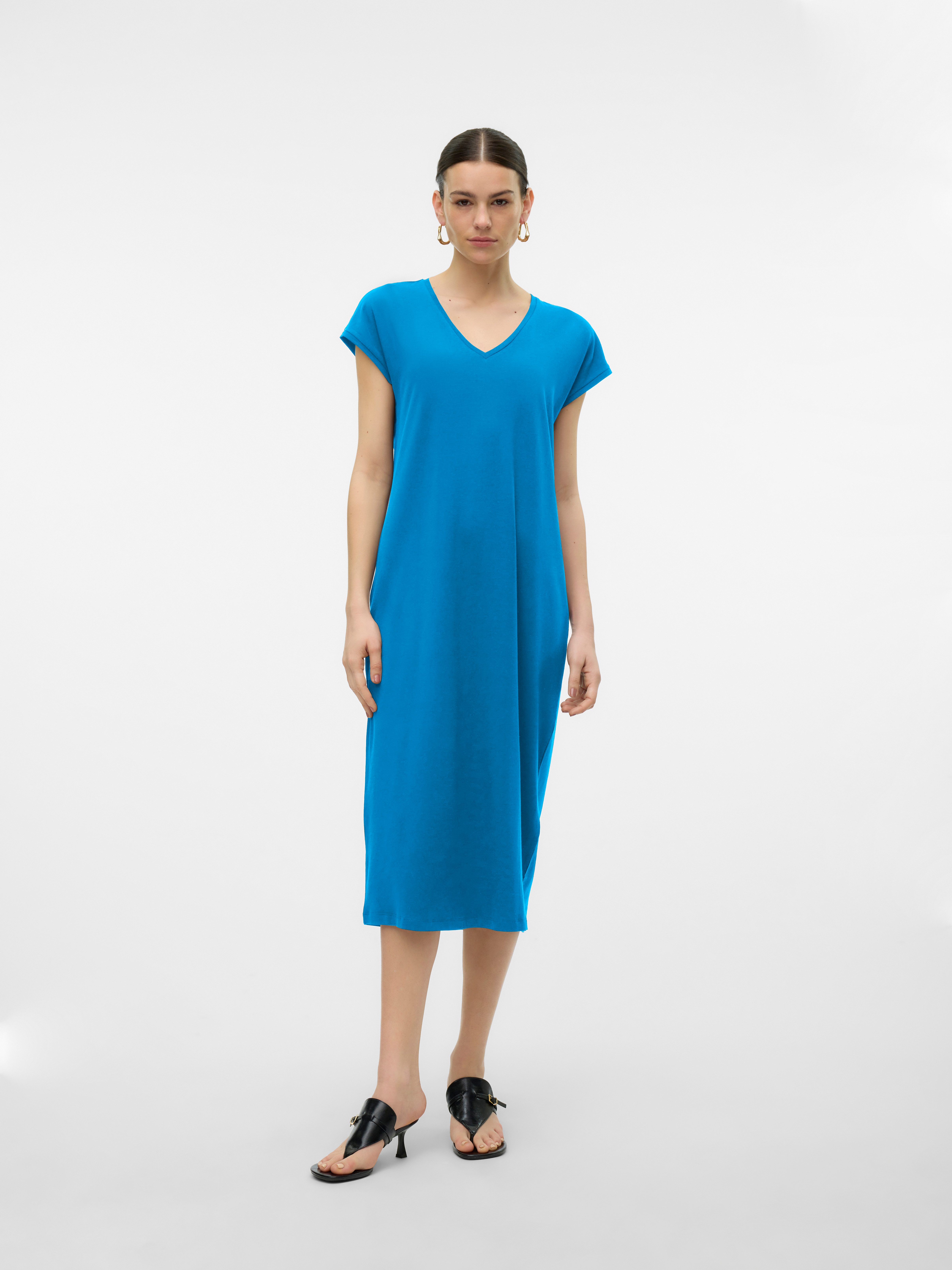 Vero Moda Midi-jurk VMBARBARA SS CALF DRESS JRS SPE GA