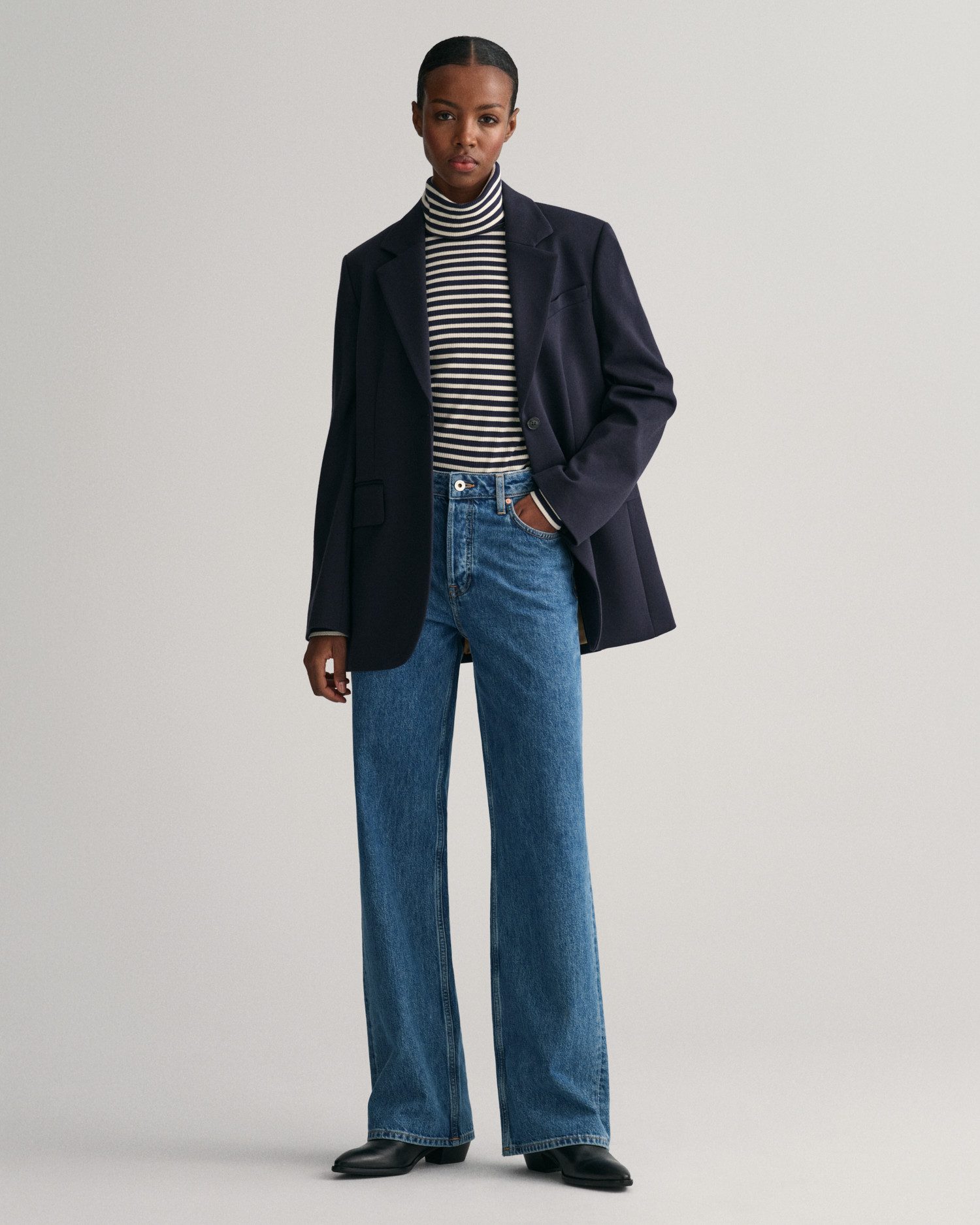 Gant Colshirt SLIM STRIPED RIB TURTLENECK