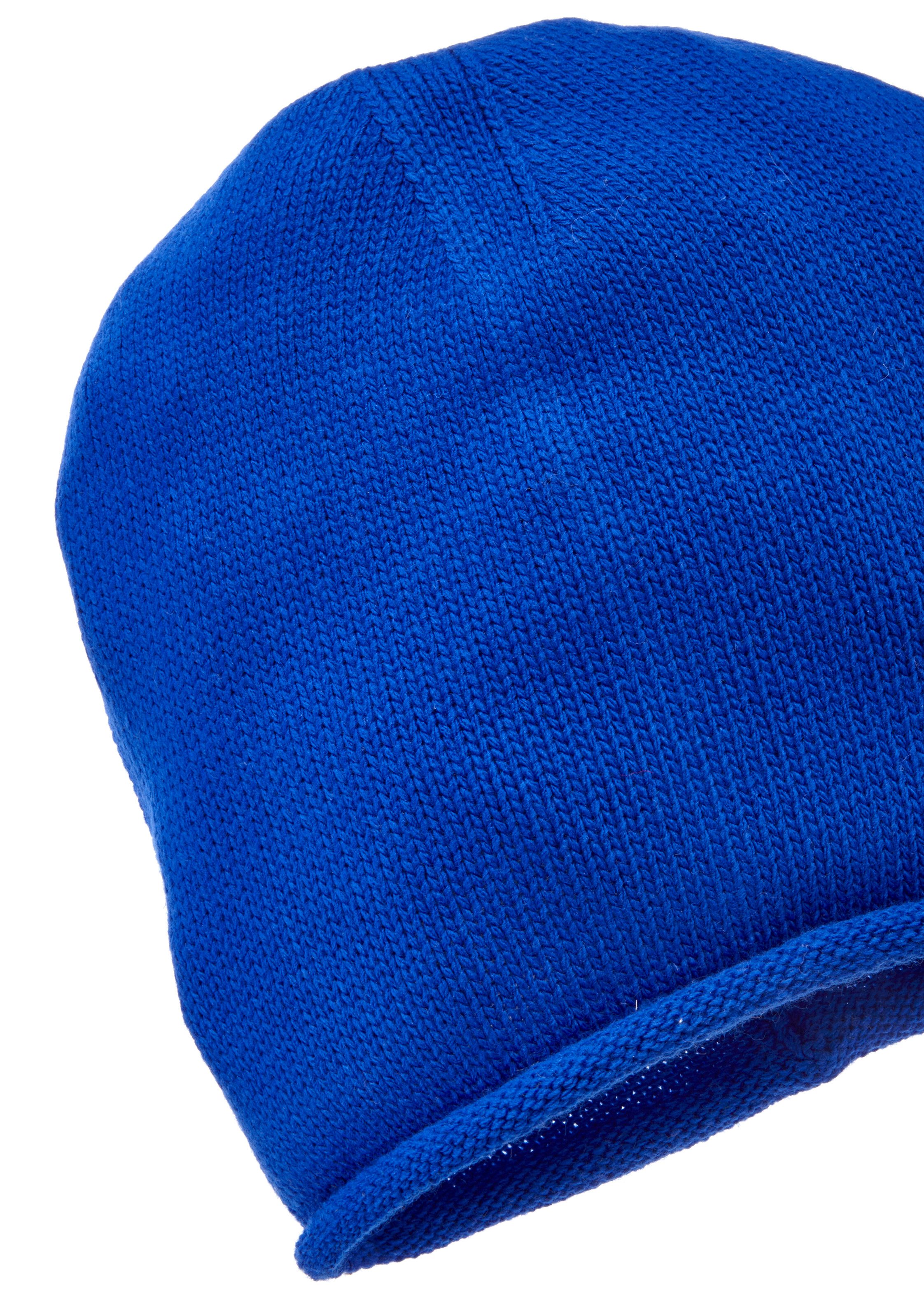Lascana Beanie Gebreide muts Fijn breiwerk met rolrand wintermuts herfstmuts muts