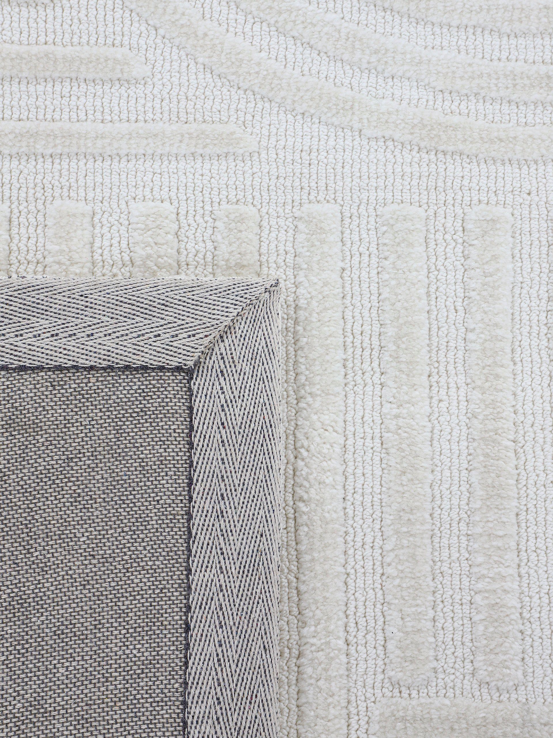carpetfine Vloerkleed Holly 4 - Soft Touch Microvezel Tapijt Boho Scandi, zachte dichte getufte hoog-laag structuur, woonkamer
