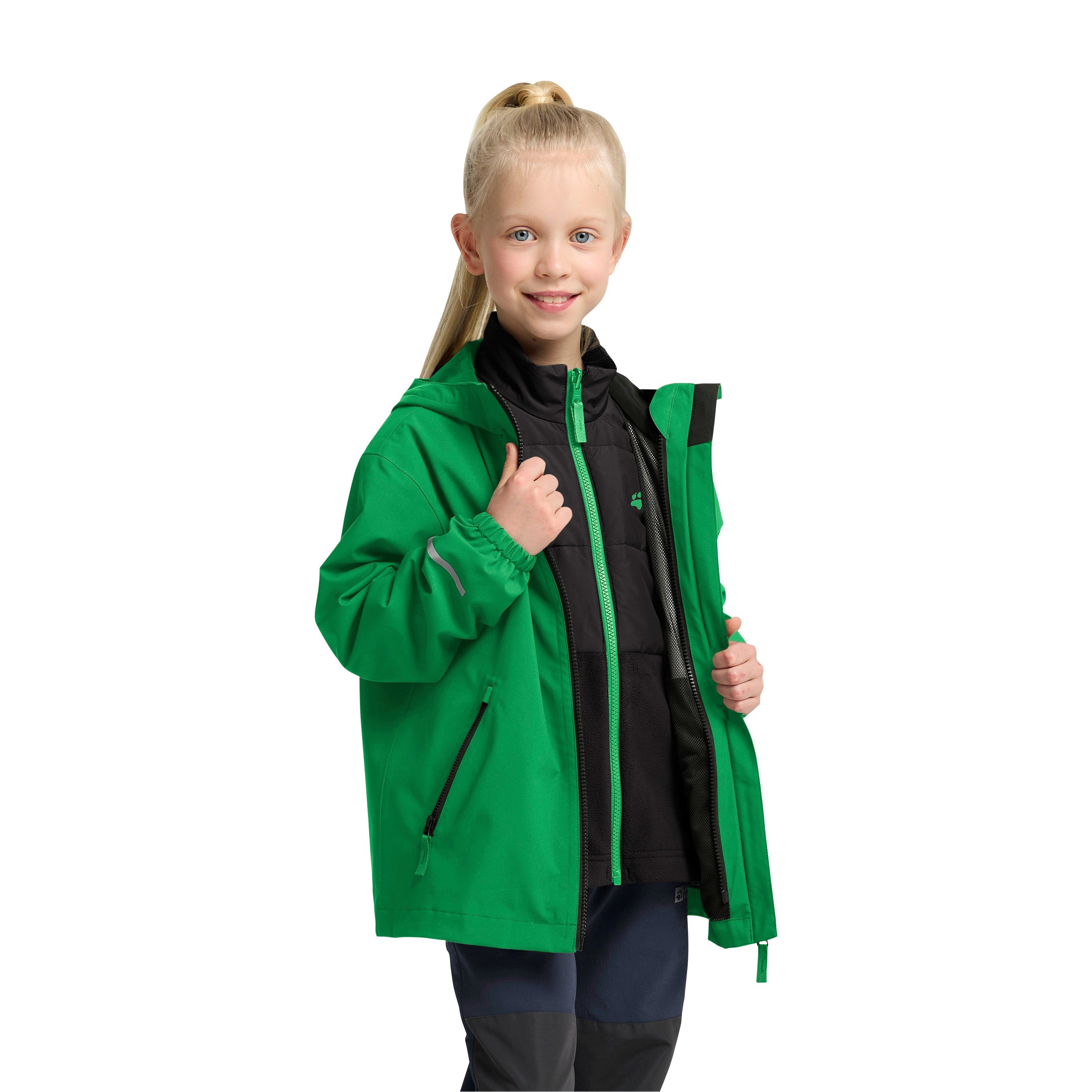 Jack Wolfskin Functioneel 3-in-1-jack HYBRID 3IN1 JACKET K