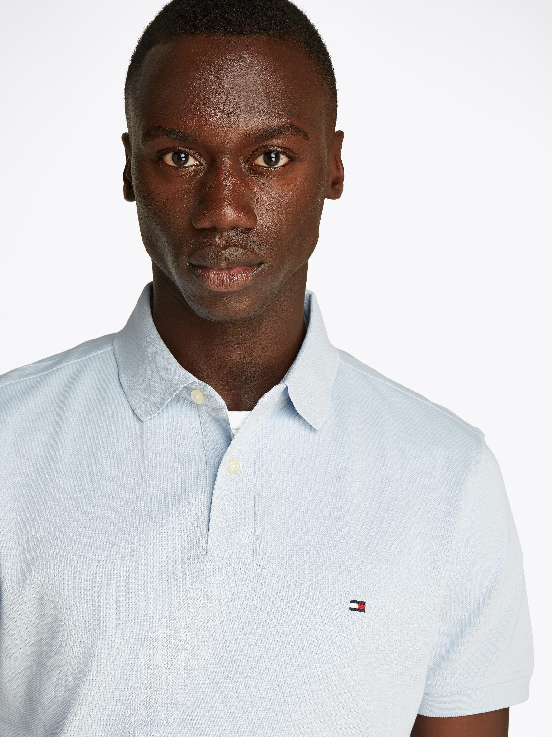 Tommy Hilfiger Poloshirt 1985 REGULAR POLO met contraststrepen en knoopsluiting