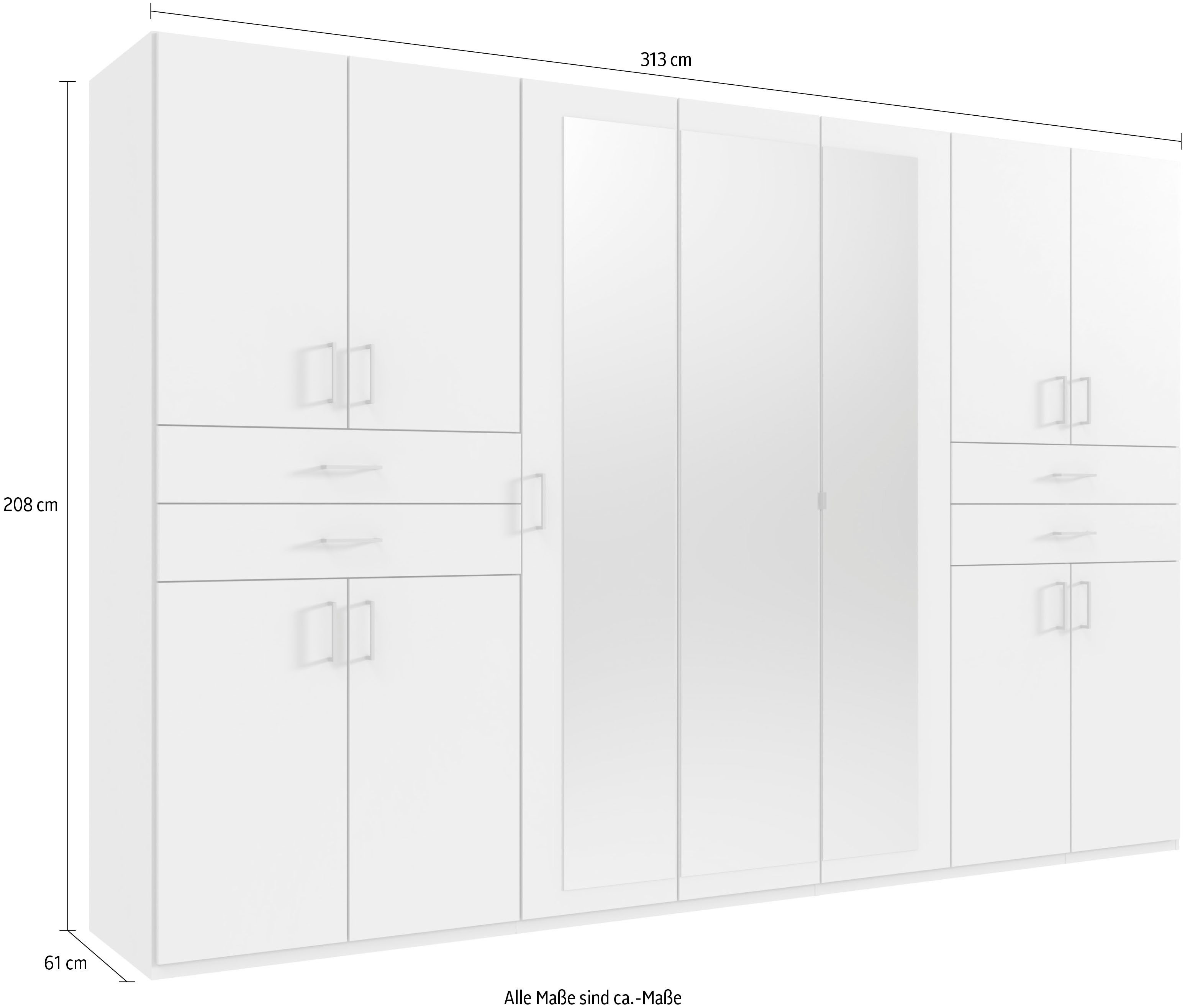 Wimex Kledingkast Taiga kledingkast met spiegel OTTOs Choice besteller met lades op comfortabele hoogte, garderobe slaapkamerkast