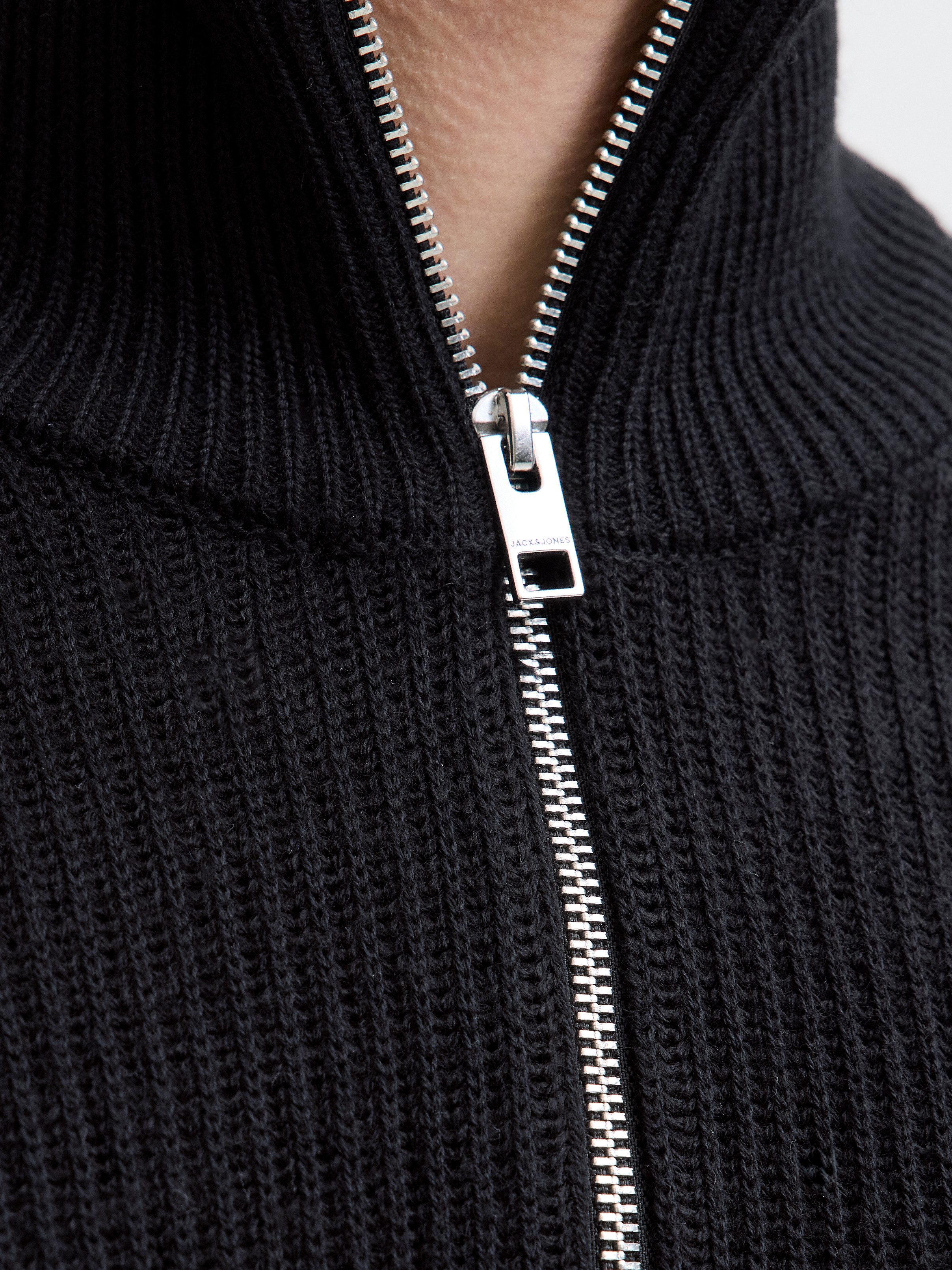 Jack & Jones PlusSize Schipperstrui JJPANNEL KNIT HALF ZIP AW25 PLS
