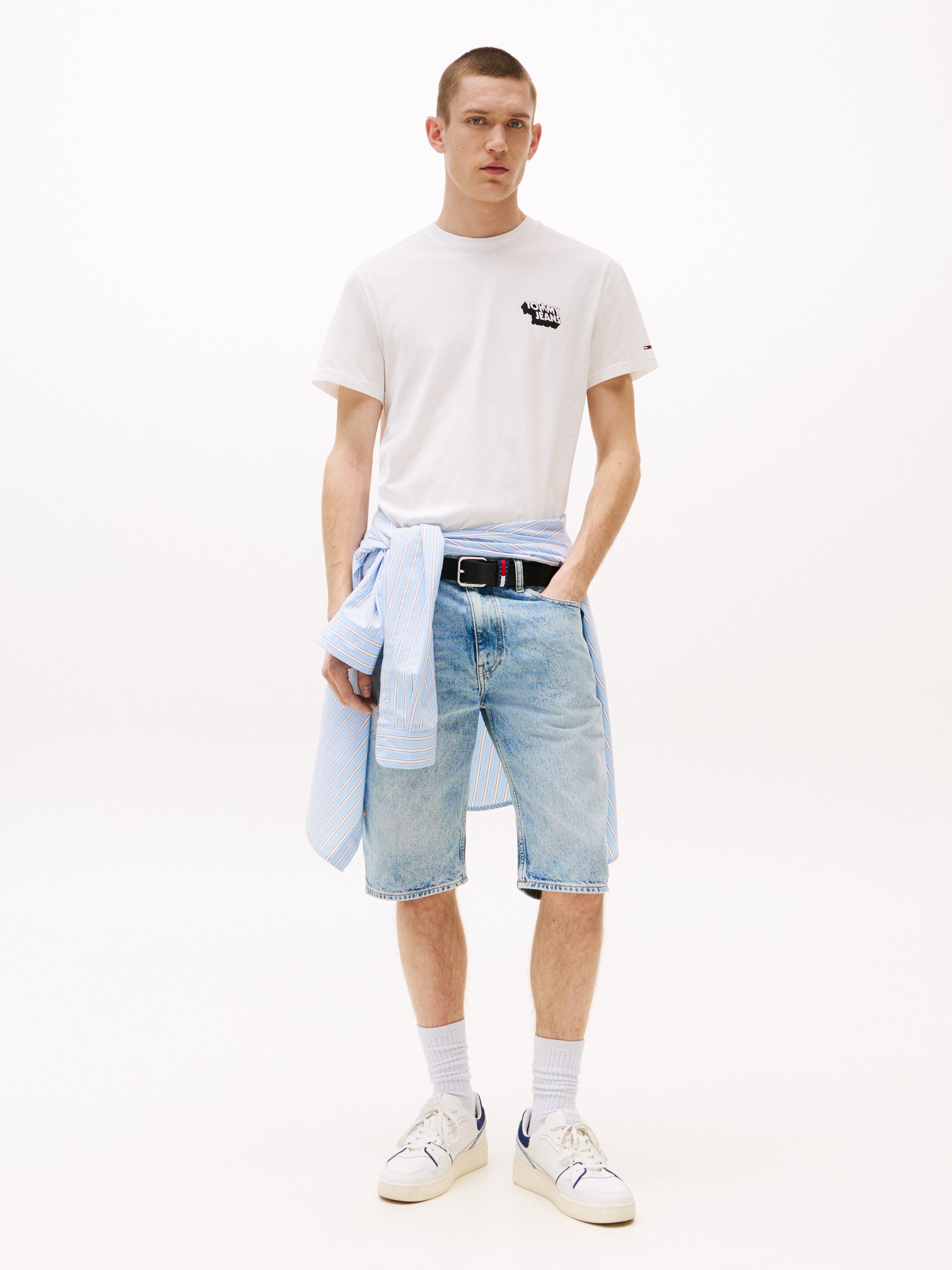 TOMMY JEANS T-shirt TJM SLIM STACK LOGO TEE EXT