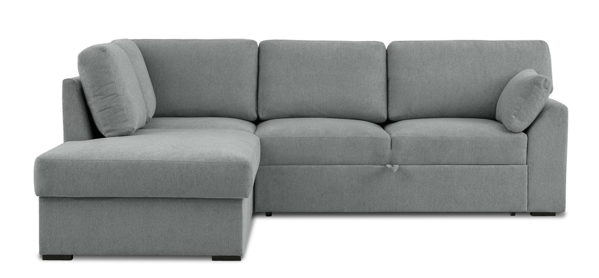 Home affaire Hoekbank Citry Breedte 242 cm, chenille, bedfunctie, bedlade, L-vorm