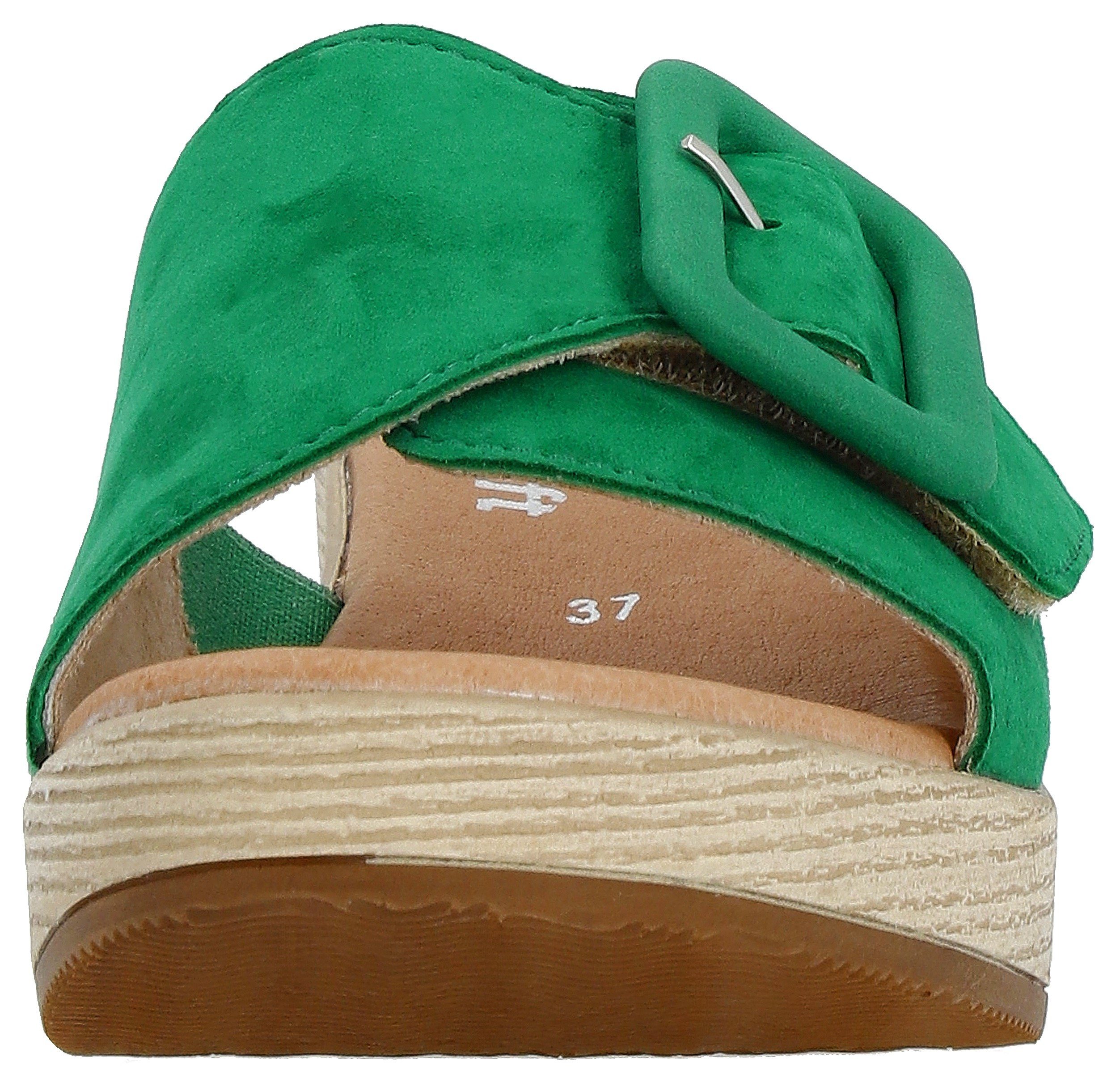 Remonte Slippers ELLE-Collection blokhak, zomerschoen, slippers, decoratieve gesp, elle-collectie