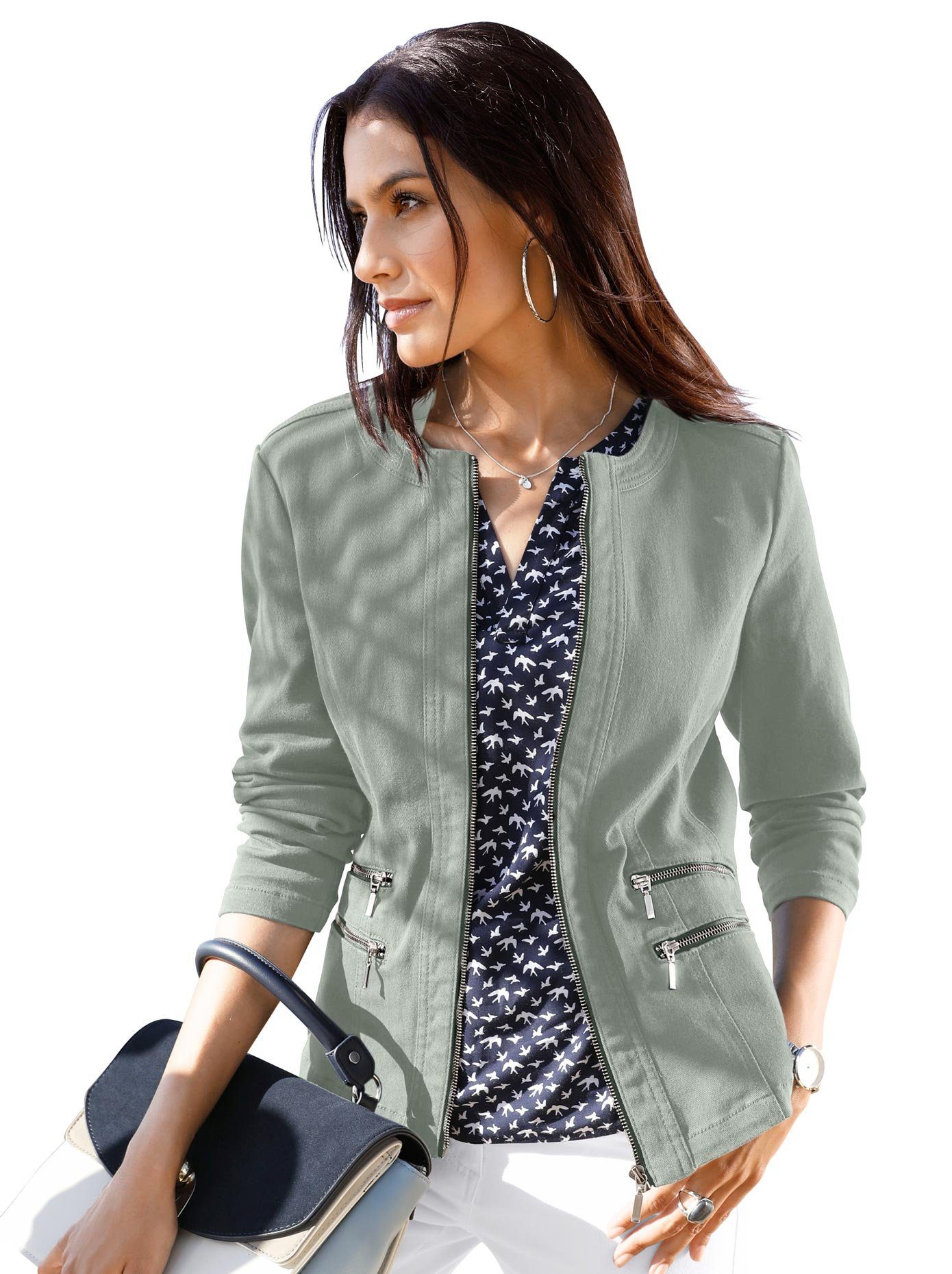 Classic Inspirationen Jasje Blazer dames blazerjasjes maat 36 groen