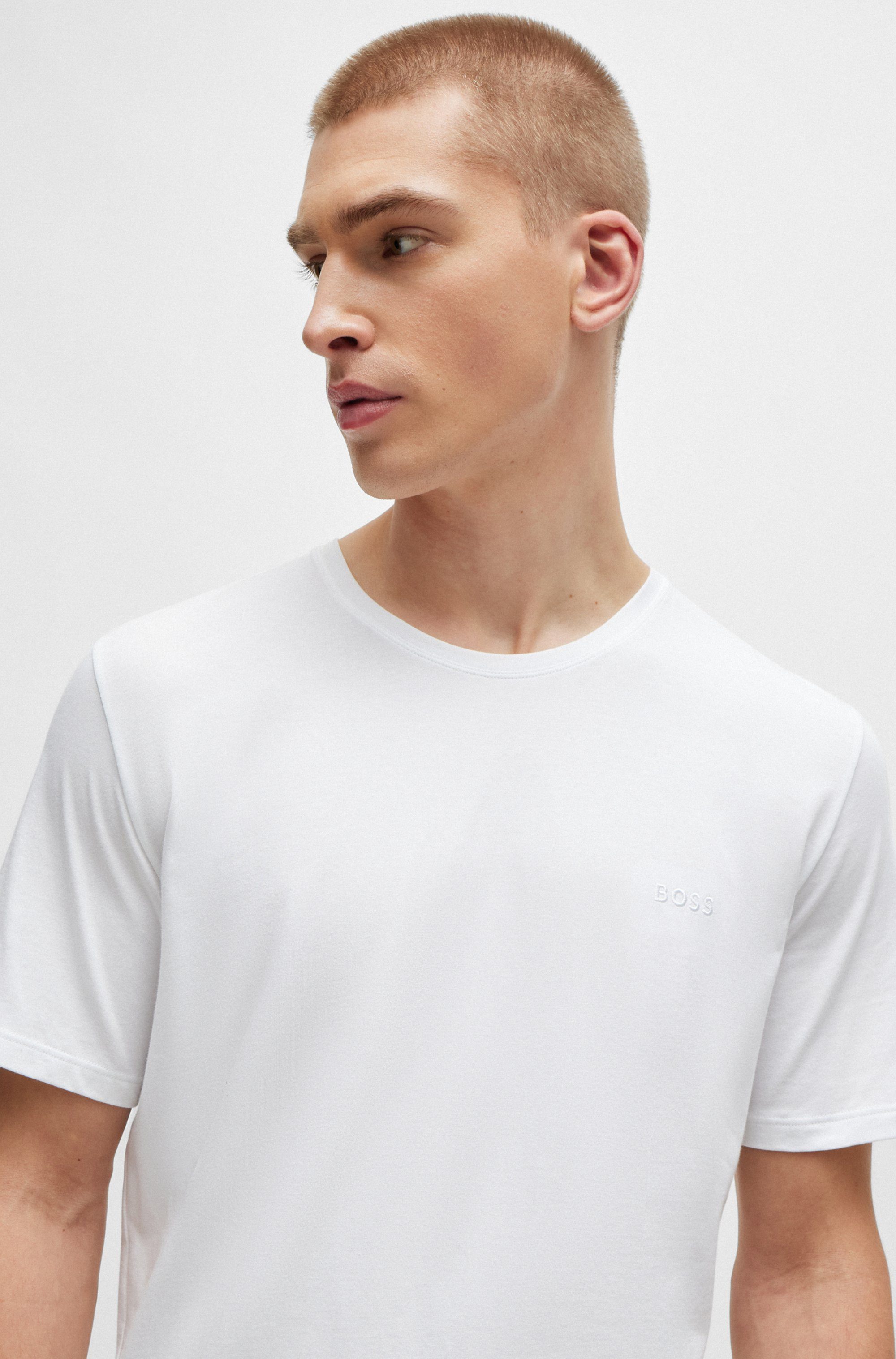 BOSS T-shirt Mix&Match T-Shirt R met boss-borduursel op de borst