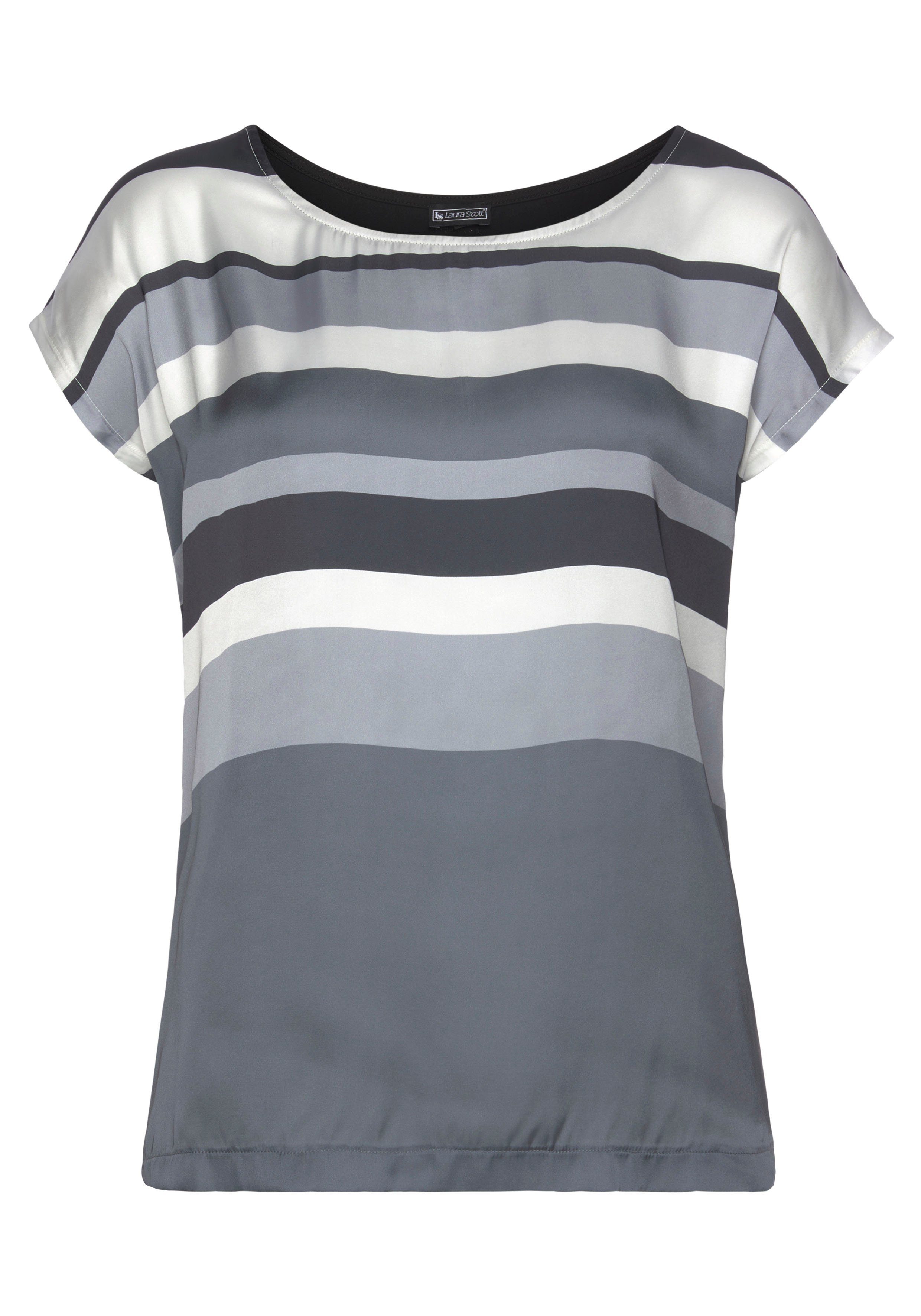Laura Scott Shirtblouse in modieus streepdesign