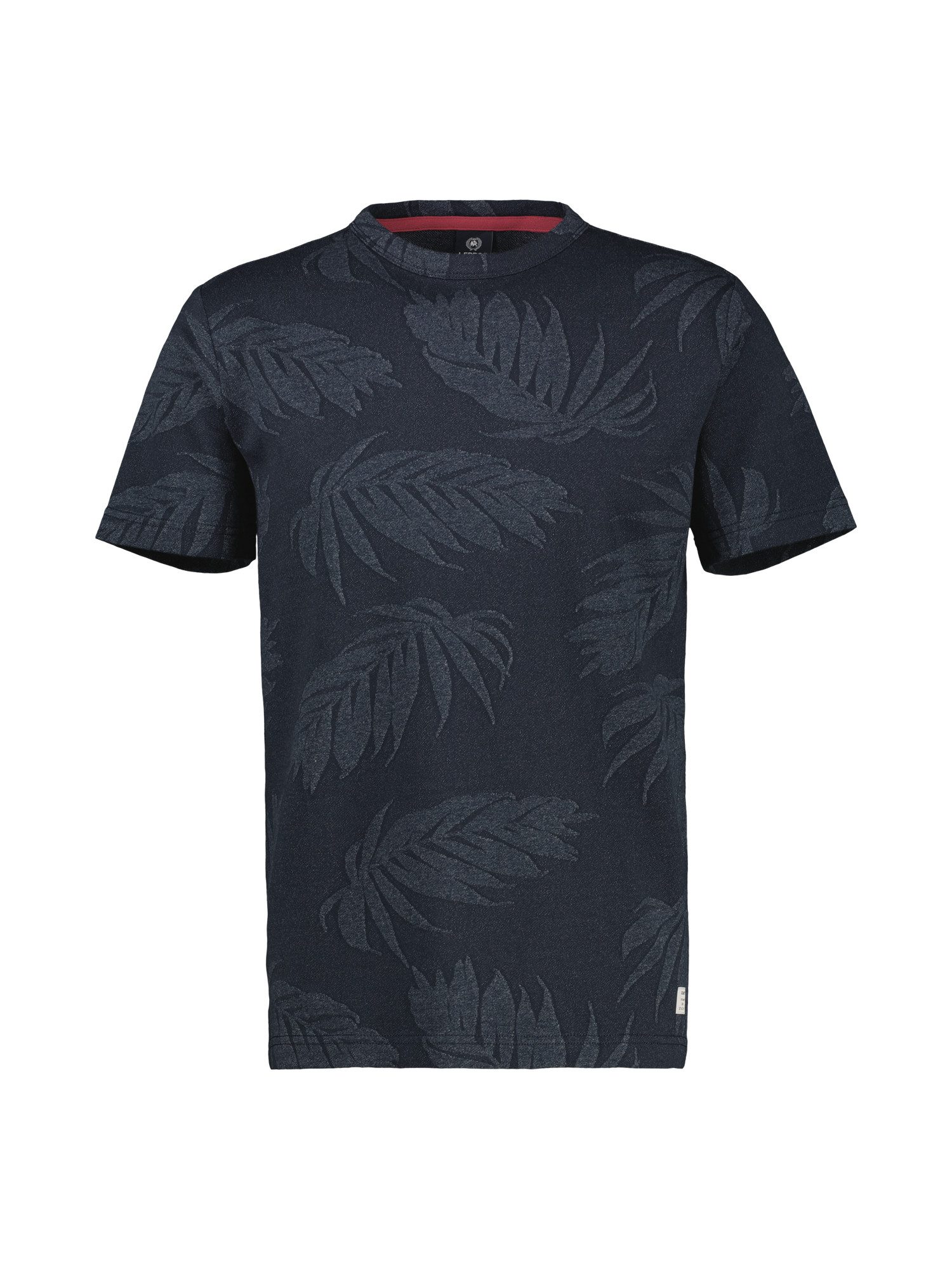 Lerros T-shirt LERROS jacquard T-shirt voor heren