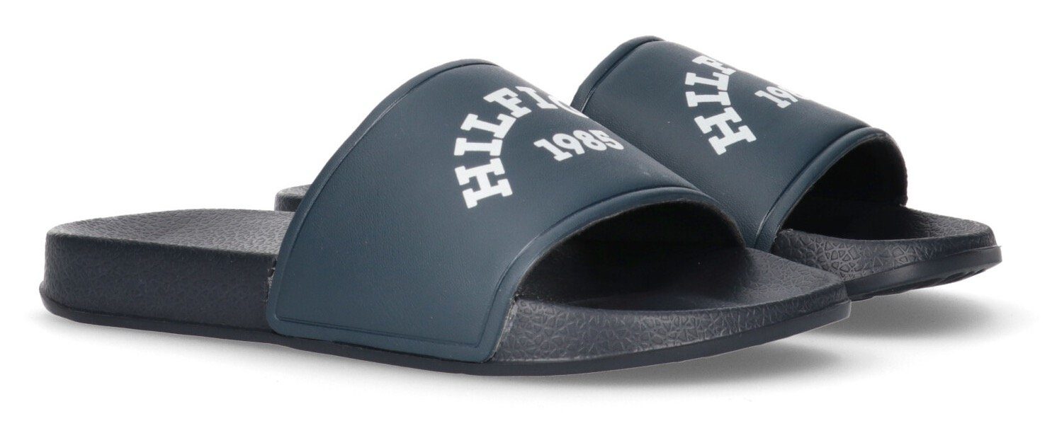 Tommy Hilfiger Badslippers LOGO POOL SLIDE , zomerschoen, badschoen, poolslides met grote merkopdruk