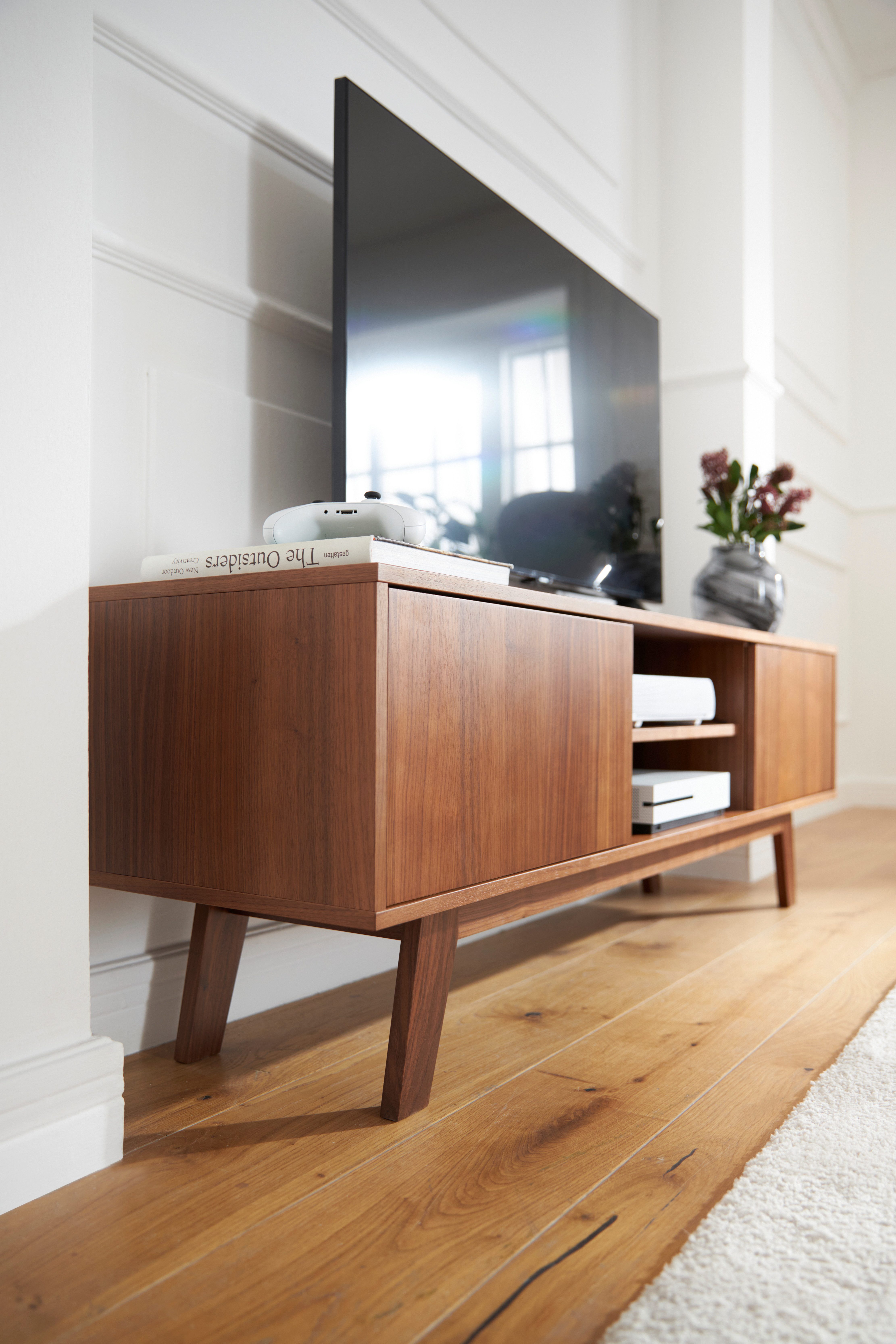 Guido Maria Kretschmer Home&Living Tv-meubel Orlando Breedte 150 cm, houtfineer, push-to-openfunctie