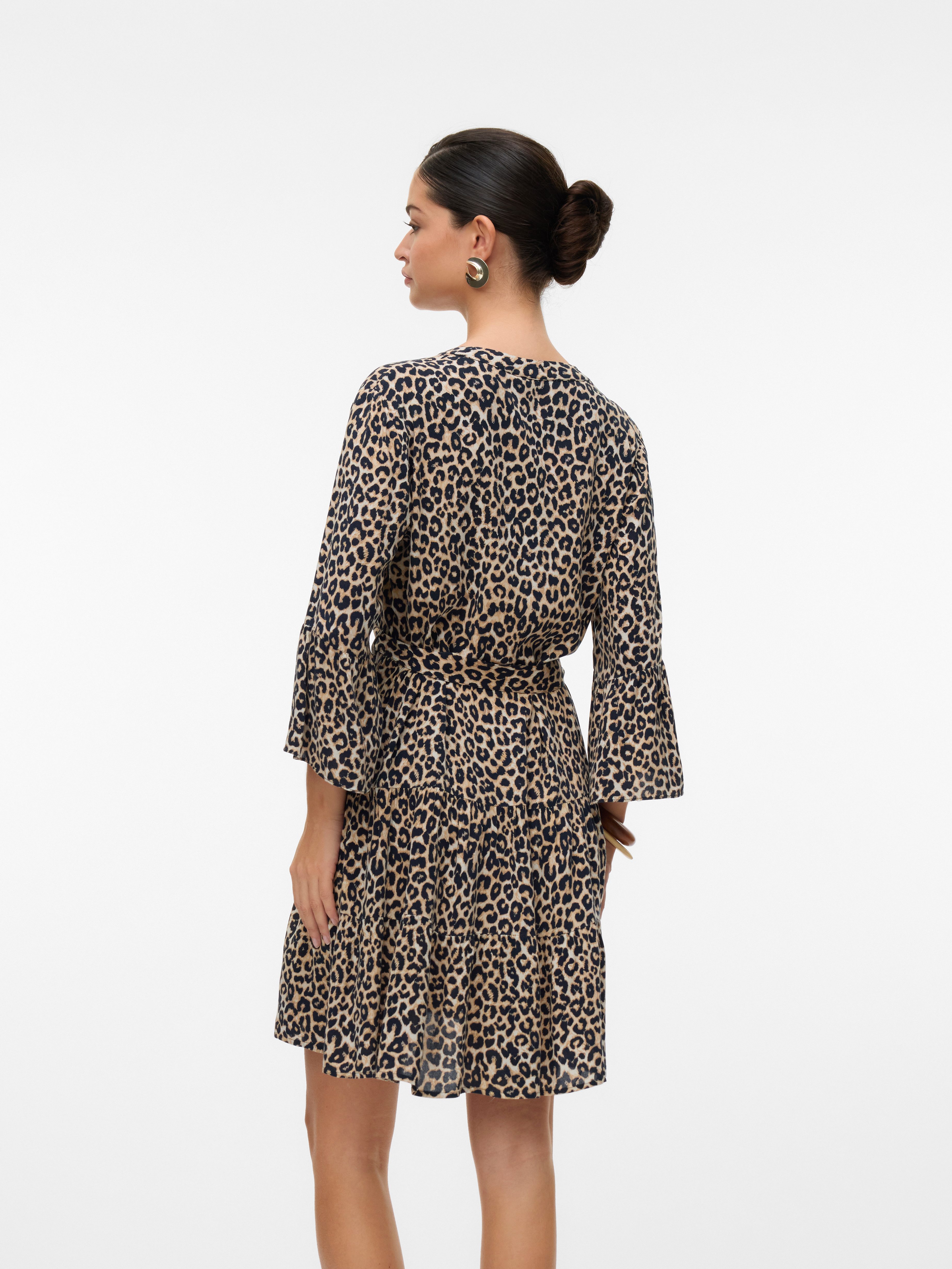 Vero Moda Tuniekjurk VMMELBA 3/4 SHORT BELT DRESS WVN GA NOOS