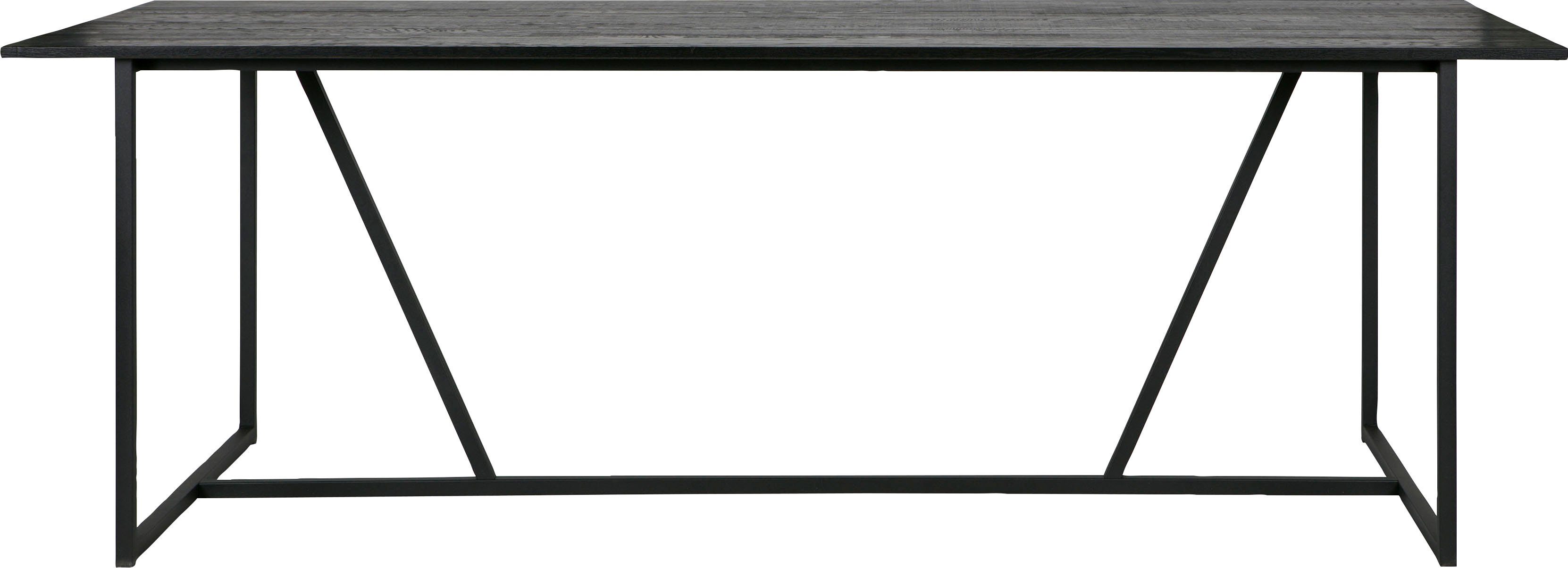 Eettafel Silas eiken black night 220x90cm