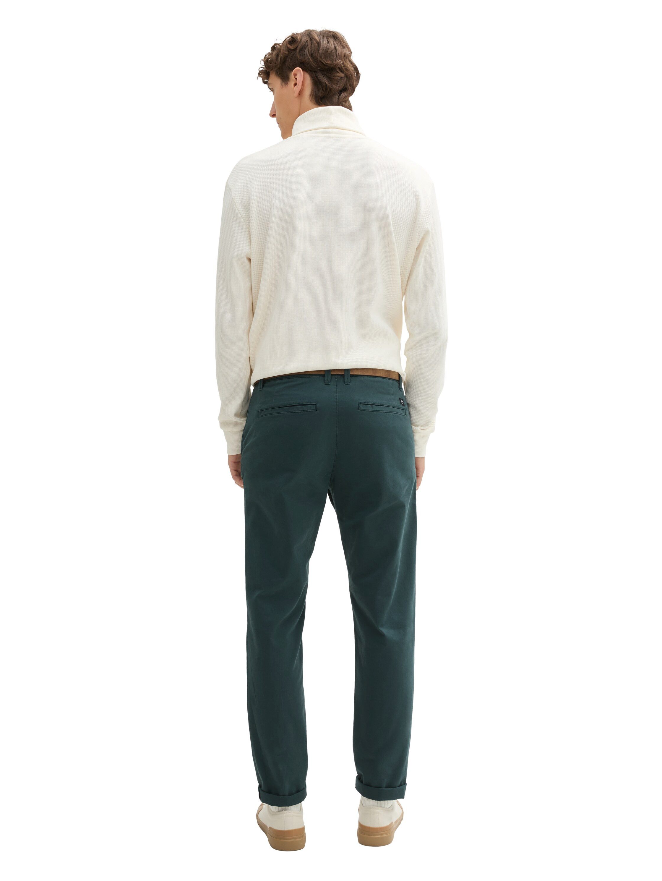 Tom Tailor Denim Chino licht voorgewassen (set Met riem)