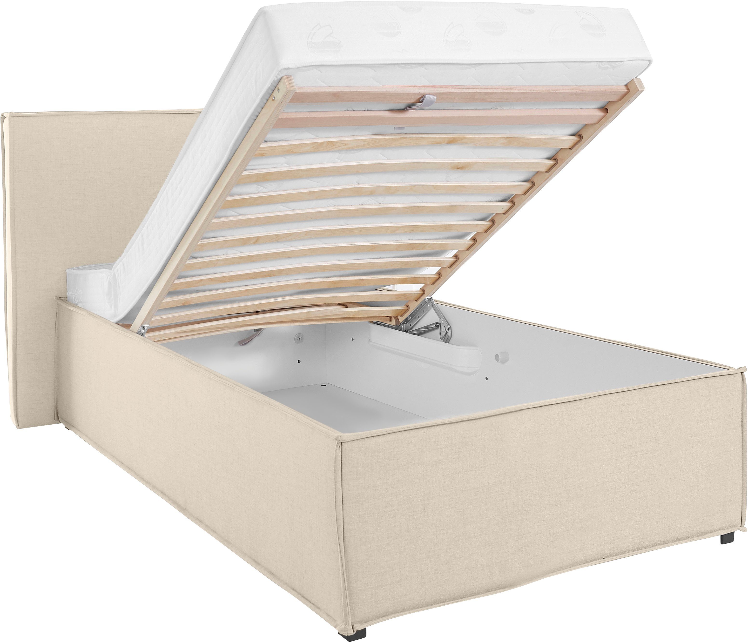 LeGer Home by Lena Gercke Gestoffeerd bed Isaline naar keuze zonder matras of met 3 matrassoorten, hoofdbordhoogte 107 cm