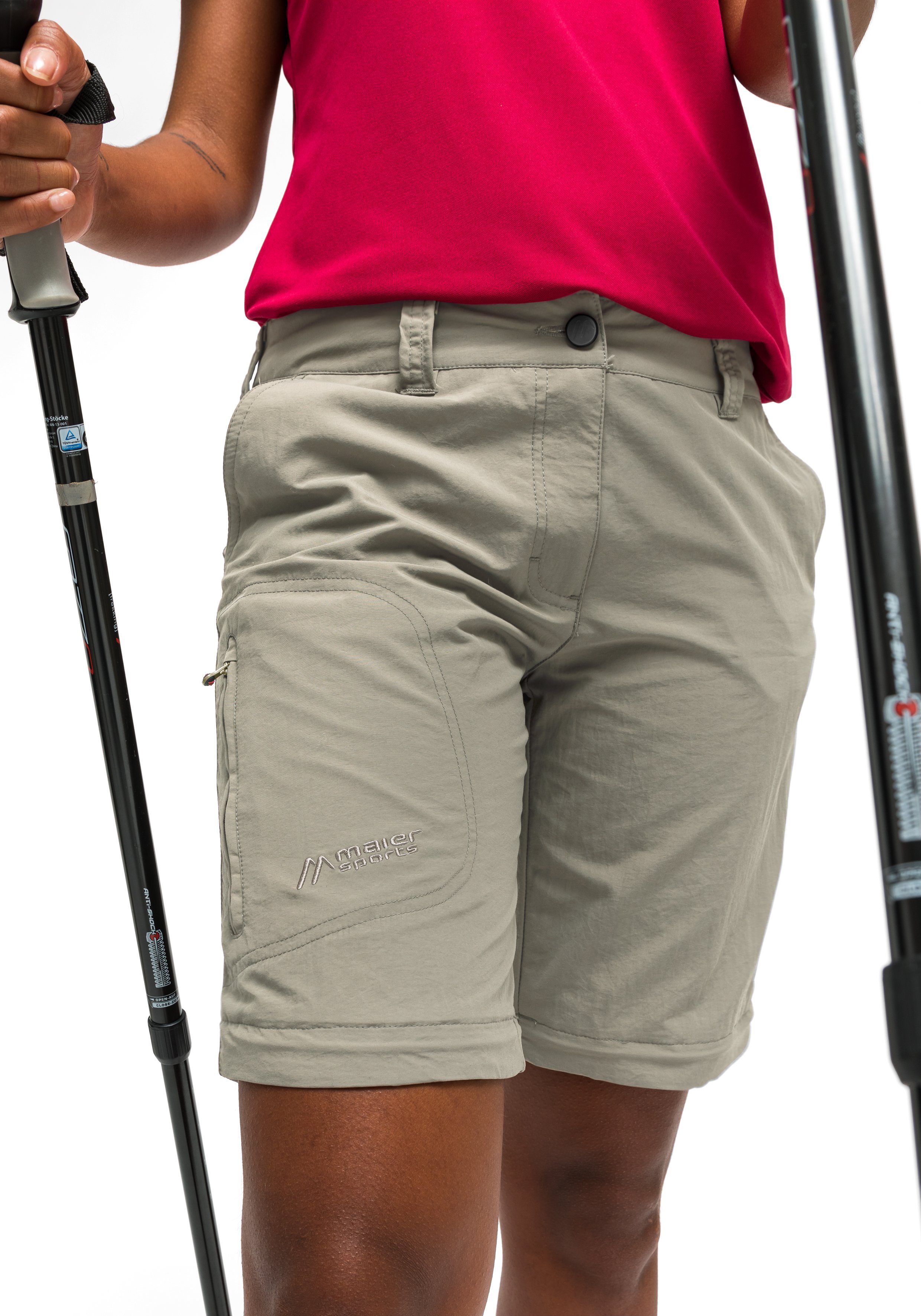 Maier Sports Functionele broek Yesa Triple-rits broek met elastische band
