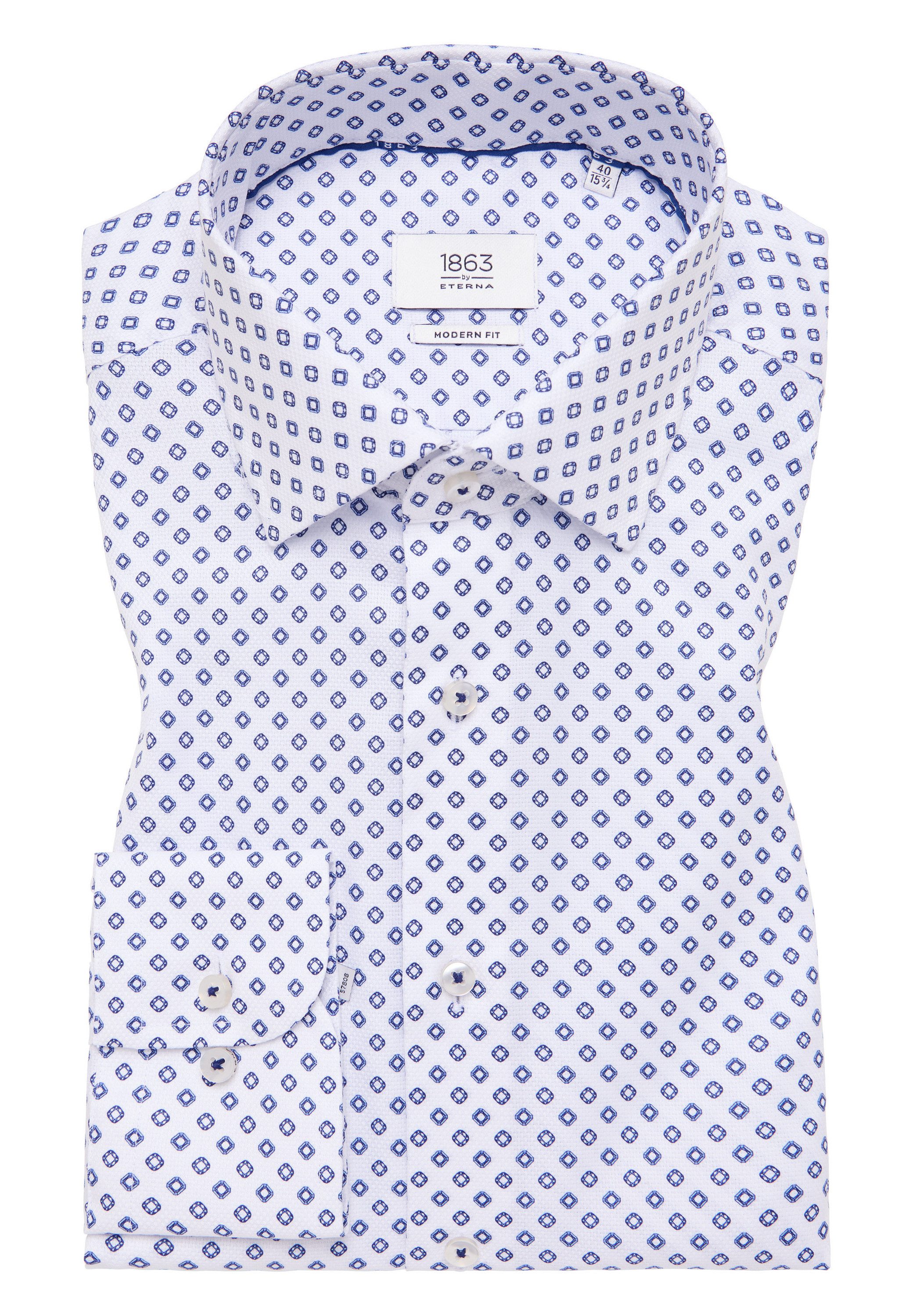 Eterna Overhemd met lange mouwen MODERN FIT NON IRON (strijkvrij)