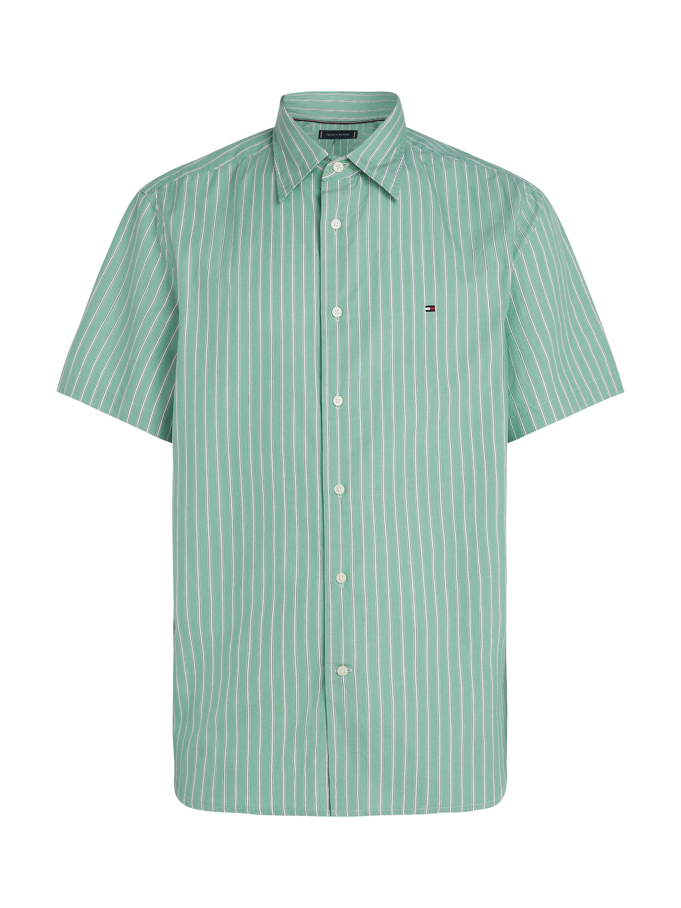 Tommy Hilfiger Overhemd met korte mouwen FLEX POPLIN RETRO STP SS SHIRT