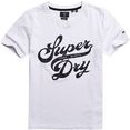 superdry shirt met print black out tee wit