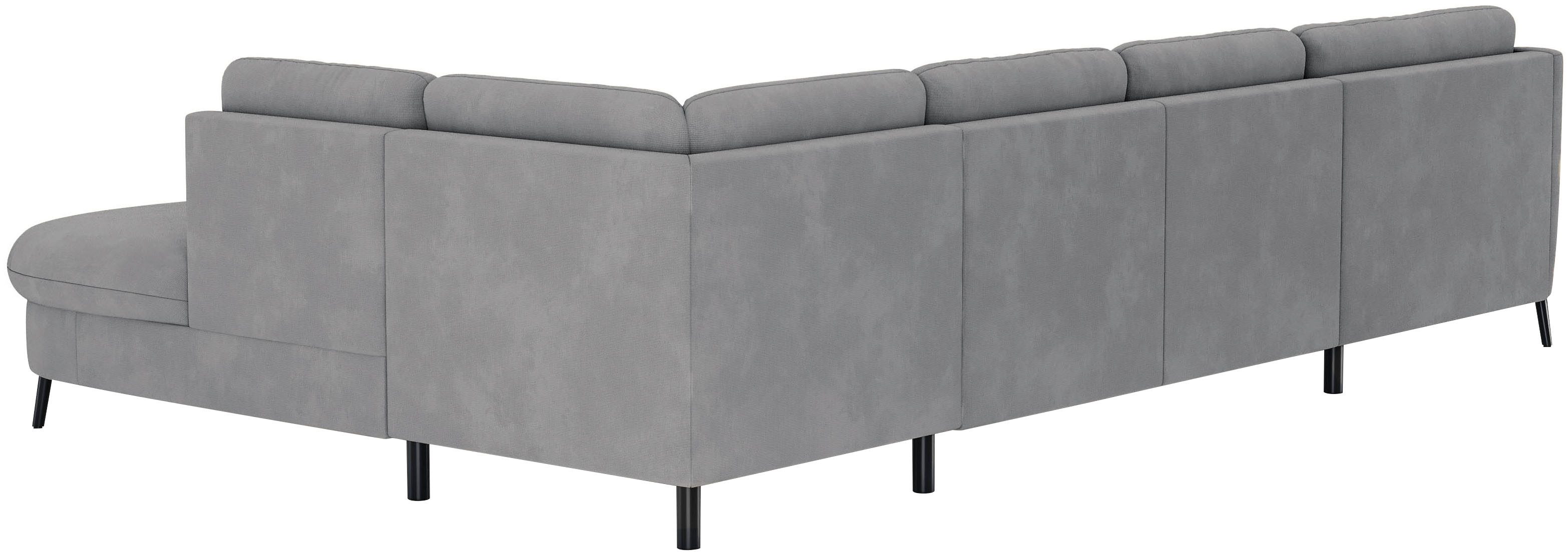 sit&more Zithoek Soul U-model optioneel met bed en bedlade