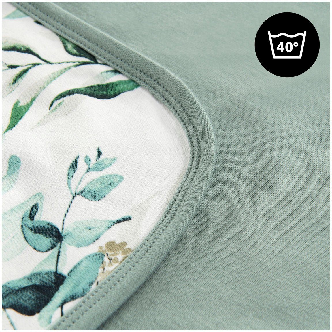 Hauck Babydeken Baby Inslapdeken, Snuggle N Dream bladeren Mint/groen