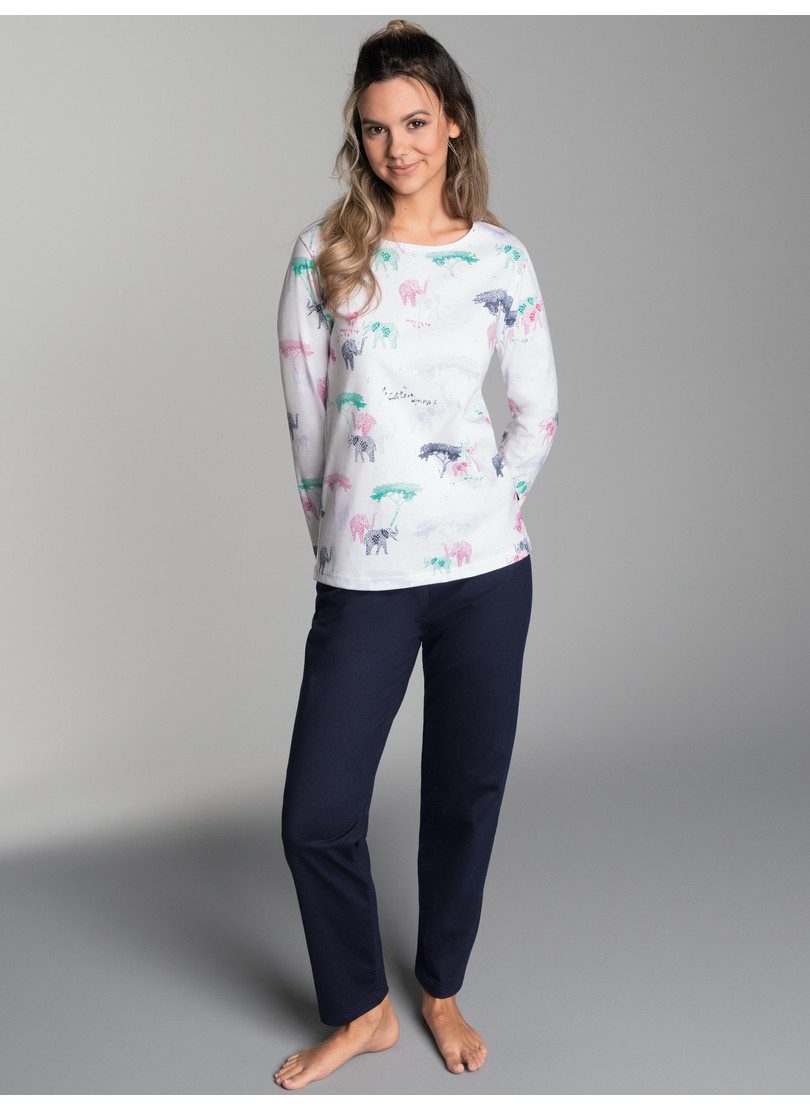 Trigema Pyjama TRIGEMA pyjama met safari-print (1-delig)