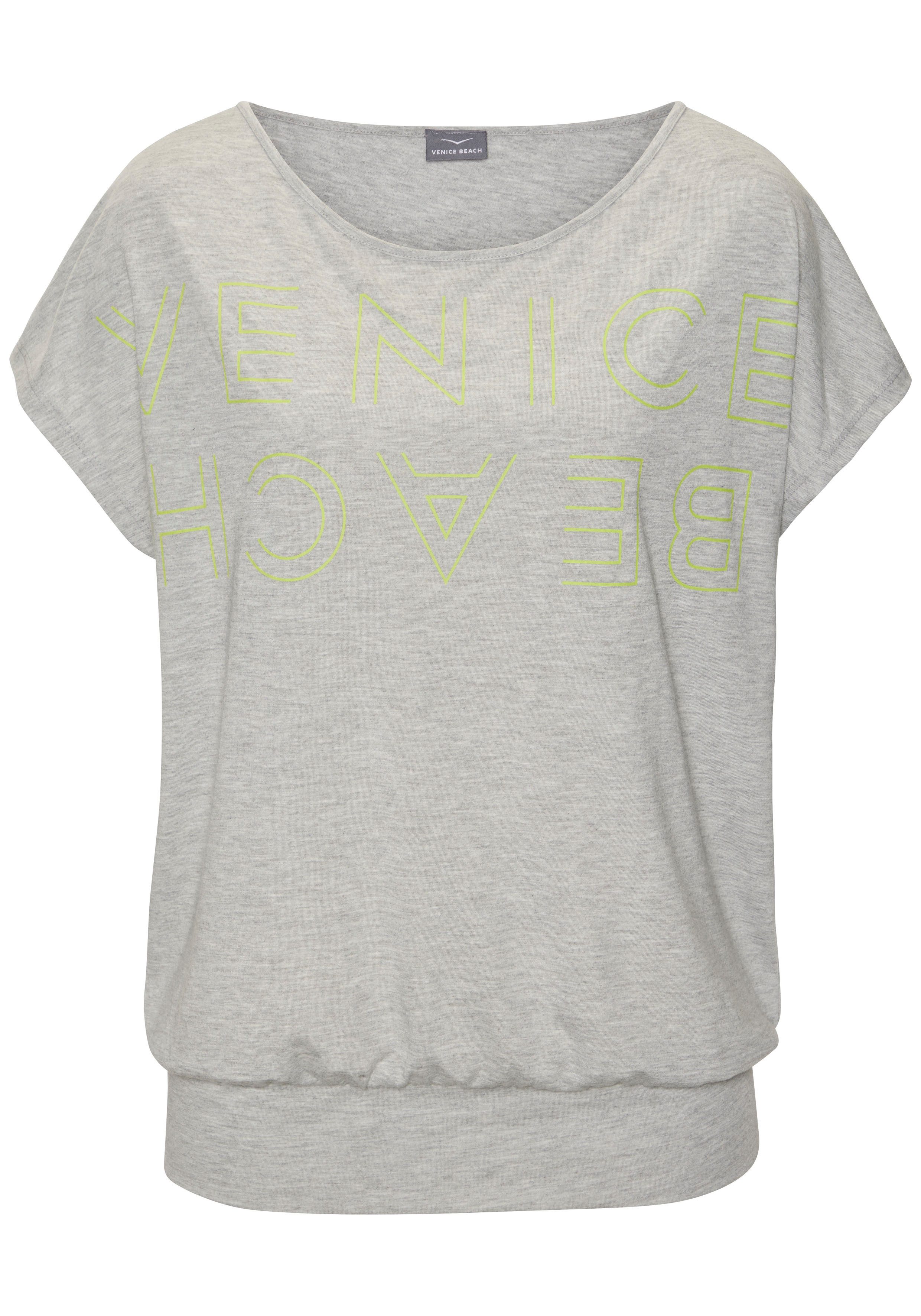 Venice Beach Shirt met ronde hals met logoprint, t-shirt, zomerse sportieve look